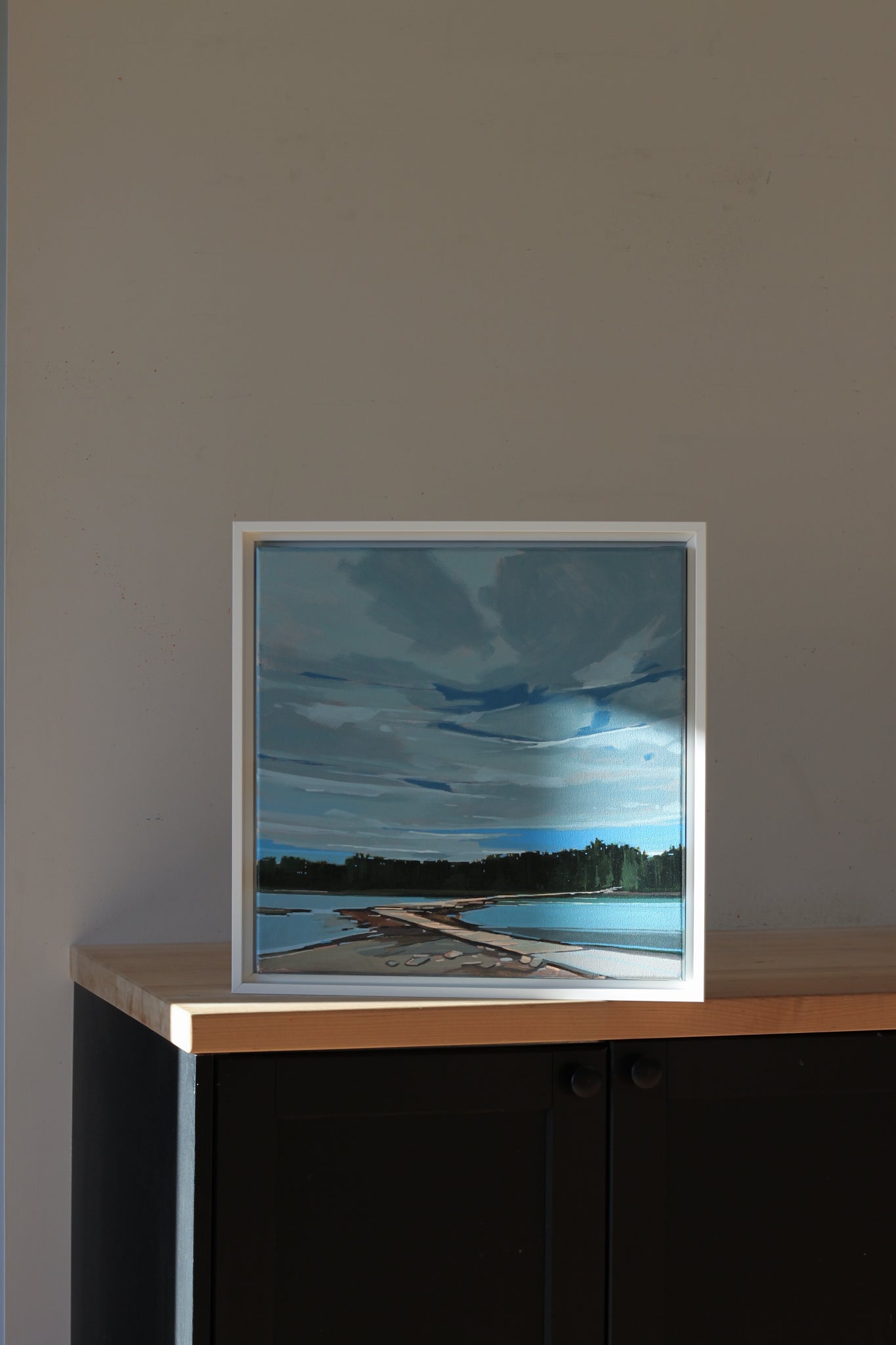 Causeway | 16x16 | Original Painting Framed