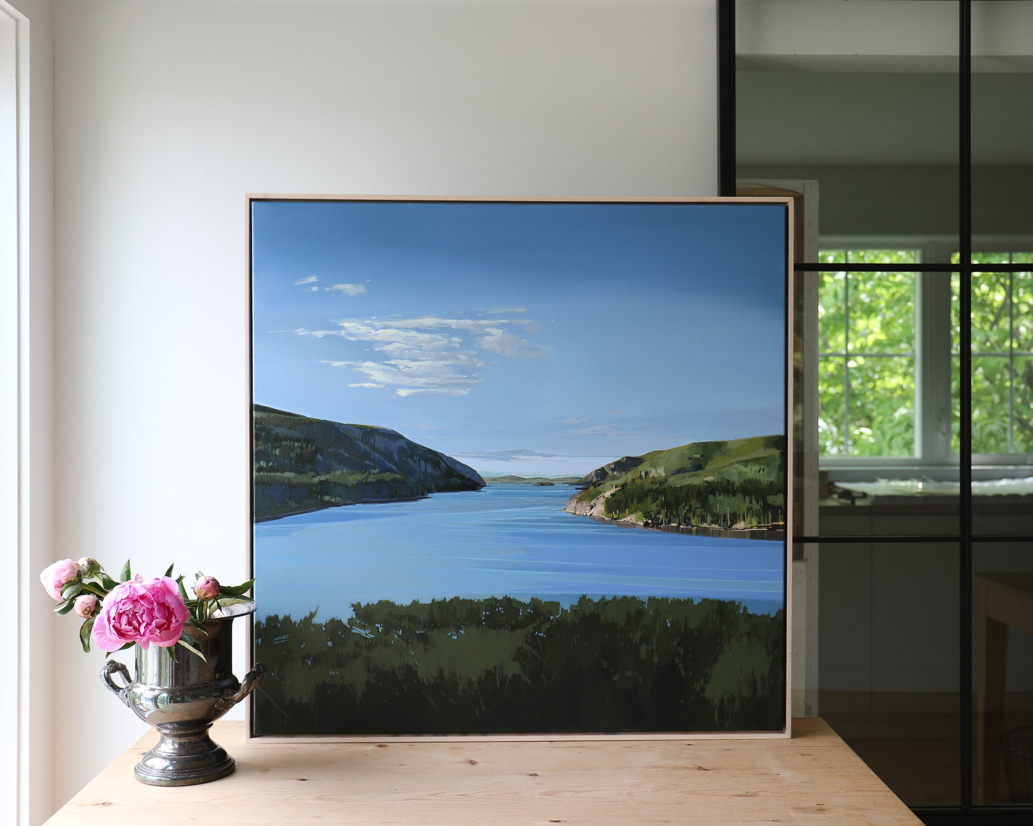 RESERVED AC Commission | 36x36 | Original Acrylic Painting on Canvas Framed
