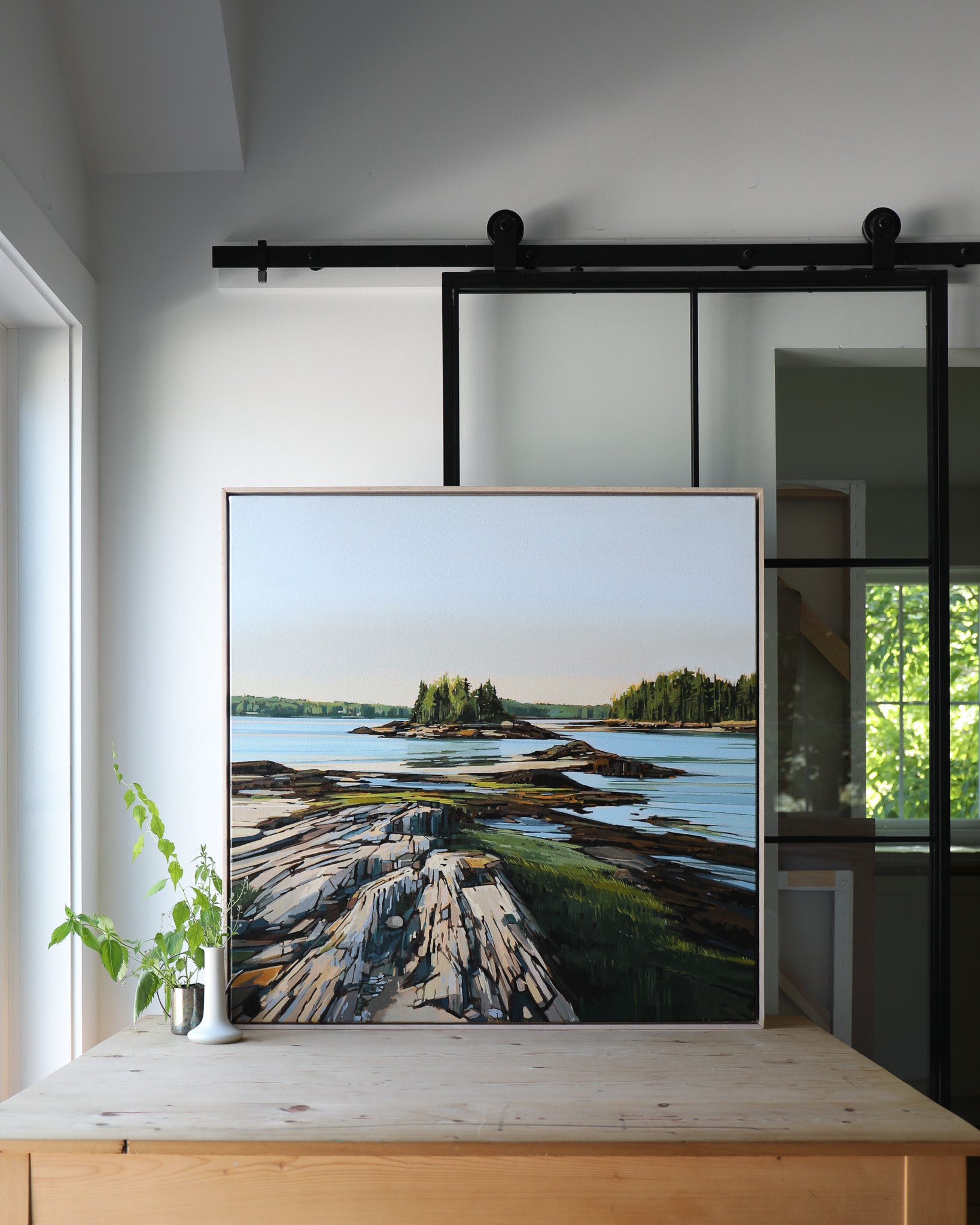 RESERVED KE Commission | 36x36 | Original Acrylic Painting on Canvas Framed