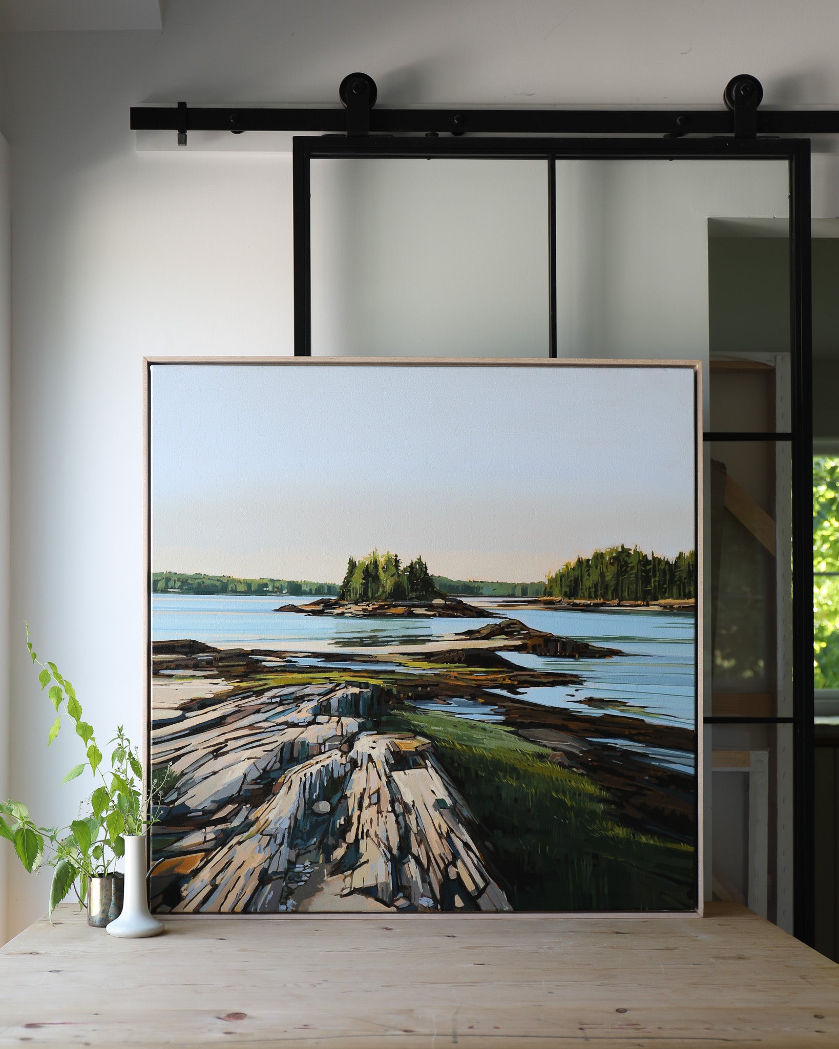 RESERVED KE Commission | 36x36 | Original Acrylic Painting on Canvas Framed