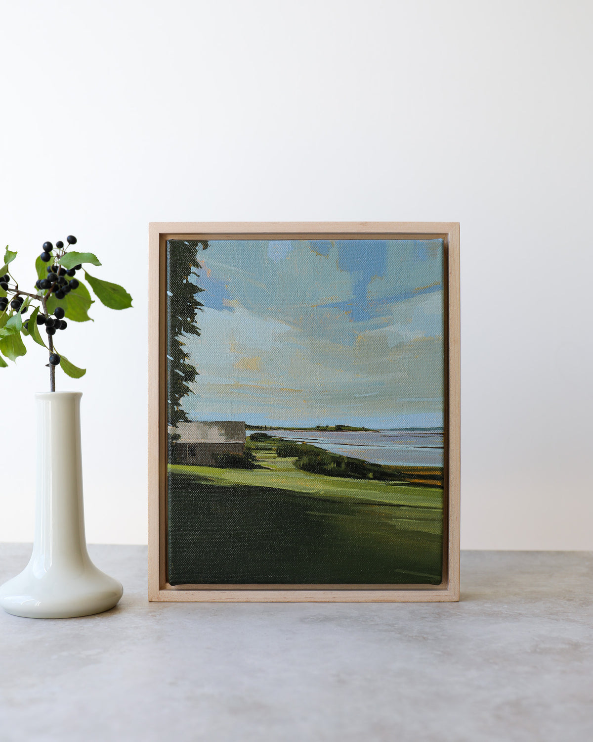 Island Summer Haze | 8x10 | Original Acrylic Painting on Canvas Framed
