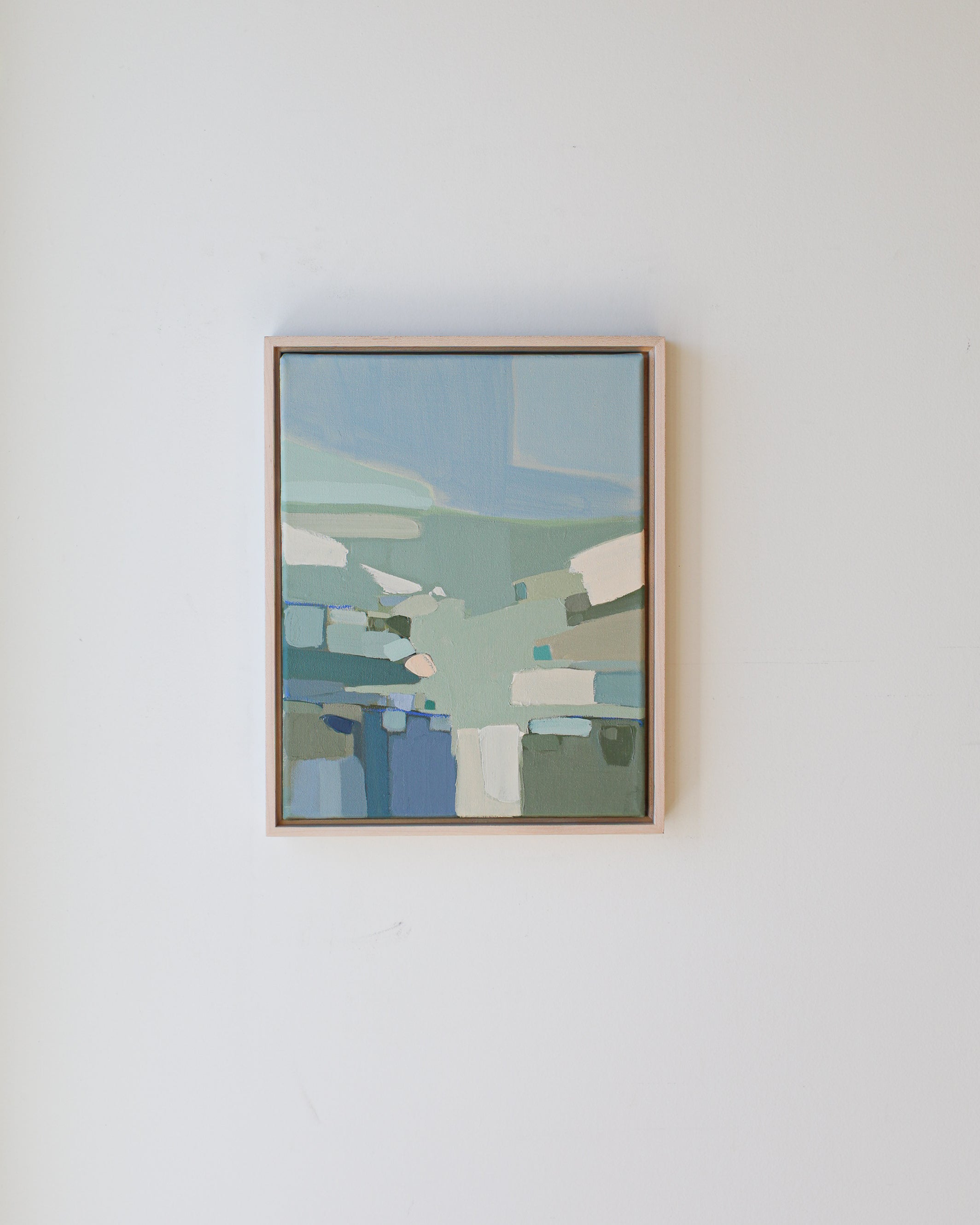 Spring Abstraction | 11x14 Original Abstract Acrylic Painting on Canvas (Framed)