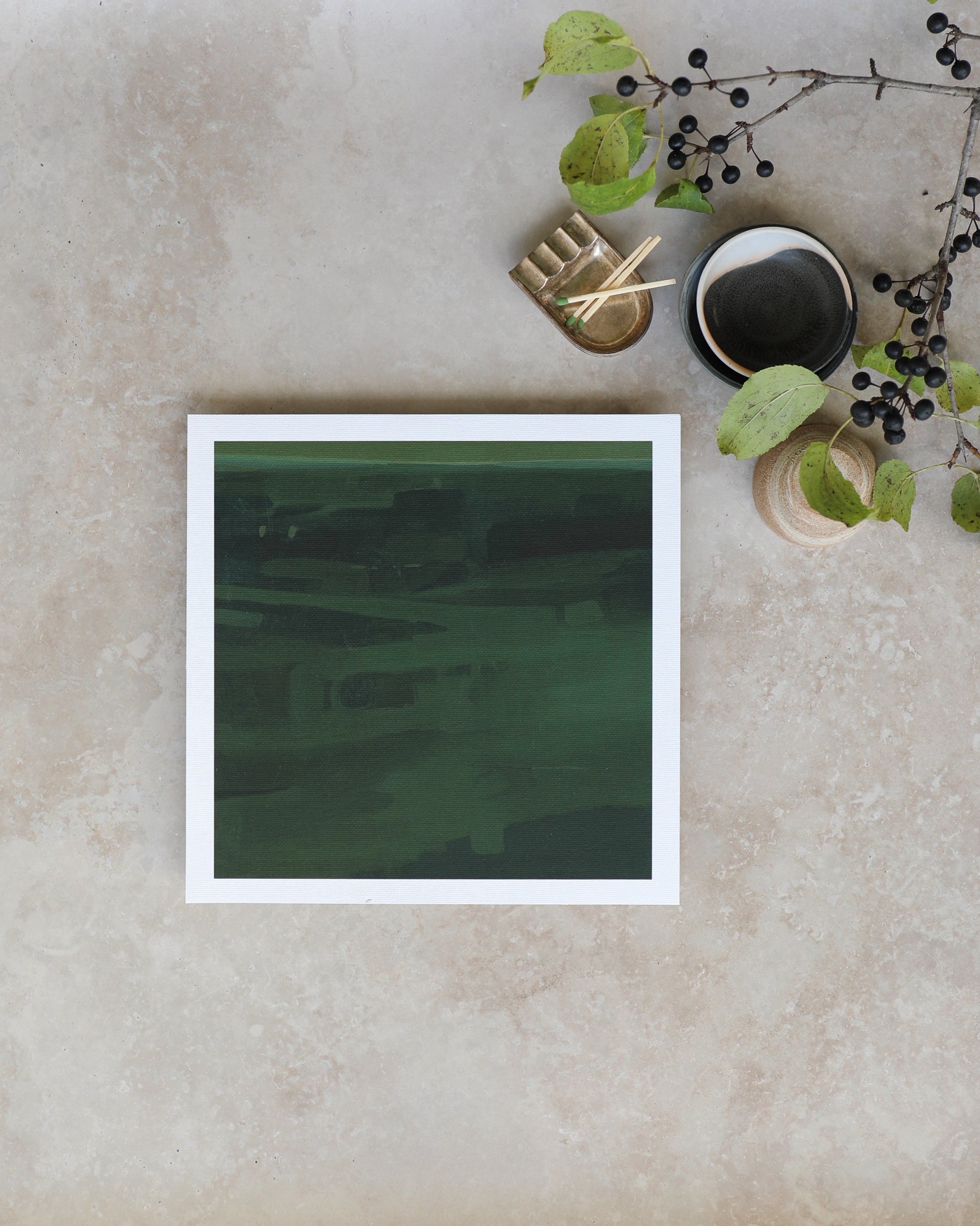 Exploration in Green | Print on Canvas