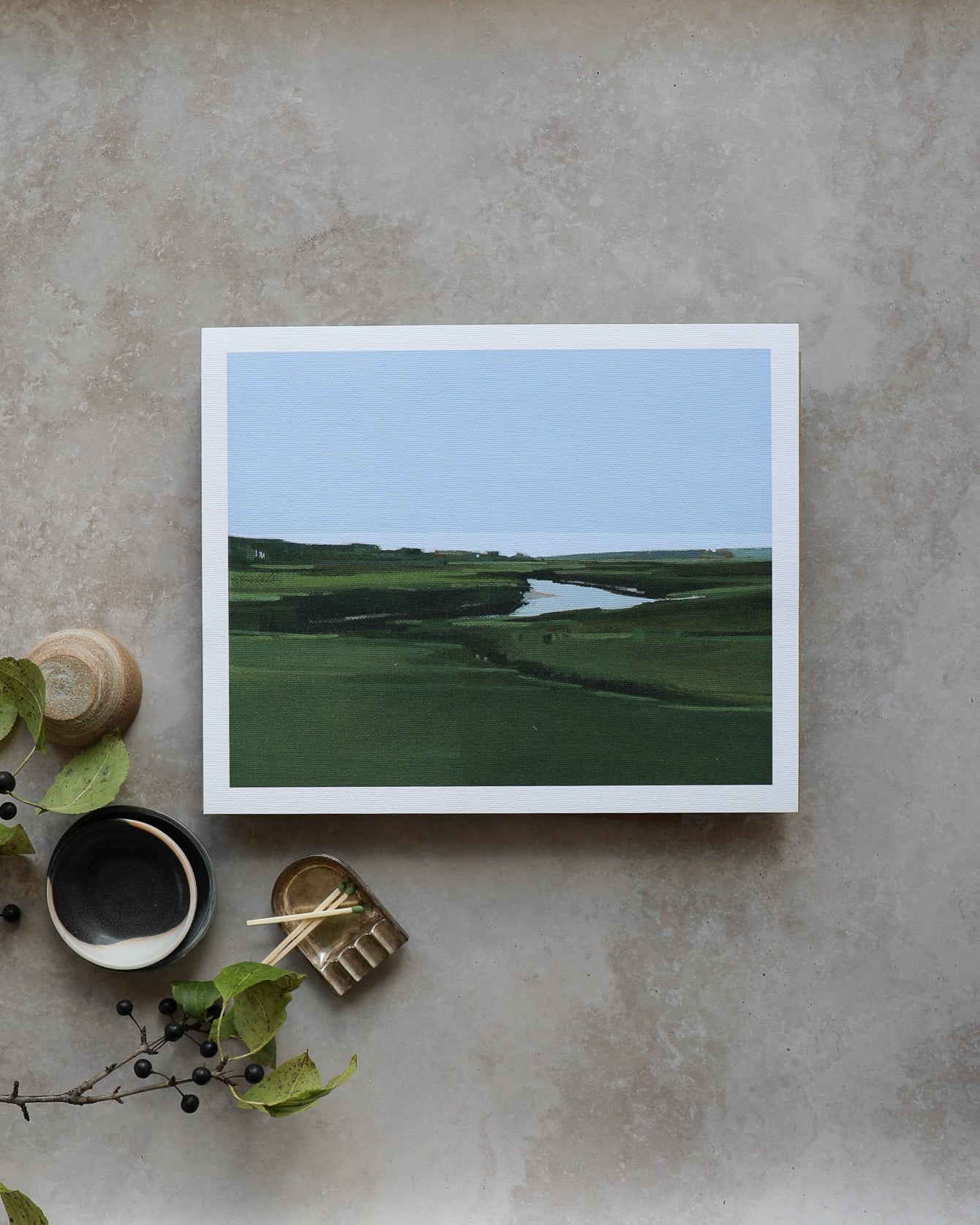 Foggy Scarborough Marsh | Print on Canvas