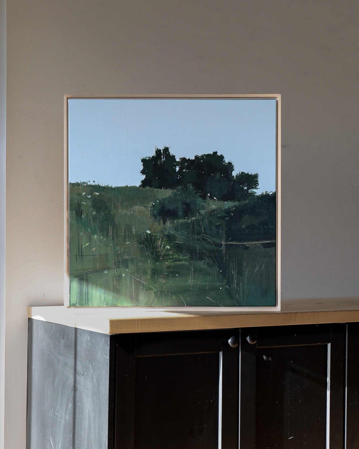 Fort Edgecomb Field | 24x24 | Original Painting Framed