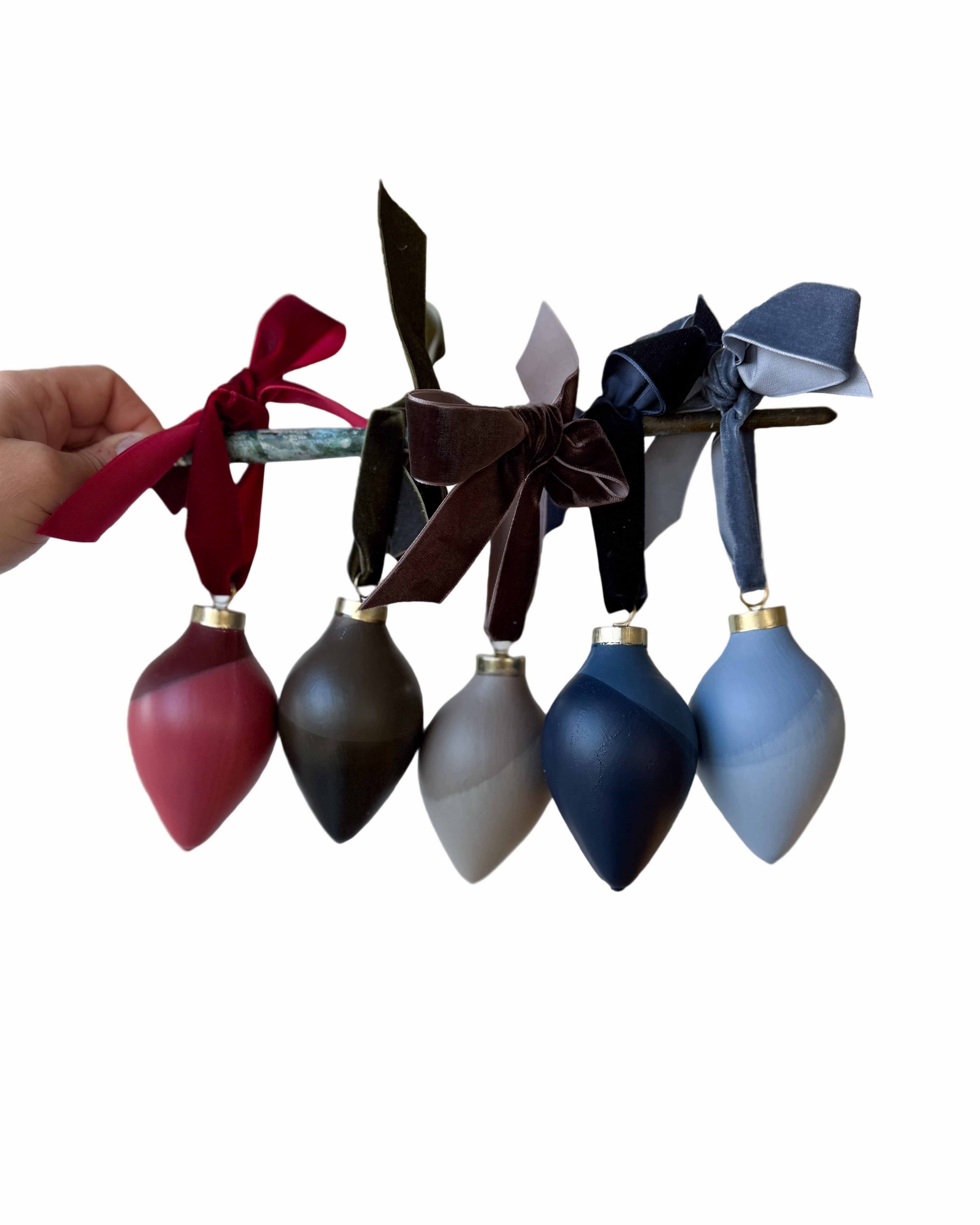 Original Hand-Dipped Ceramic Ornament | Oblong