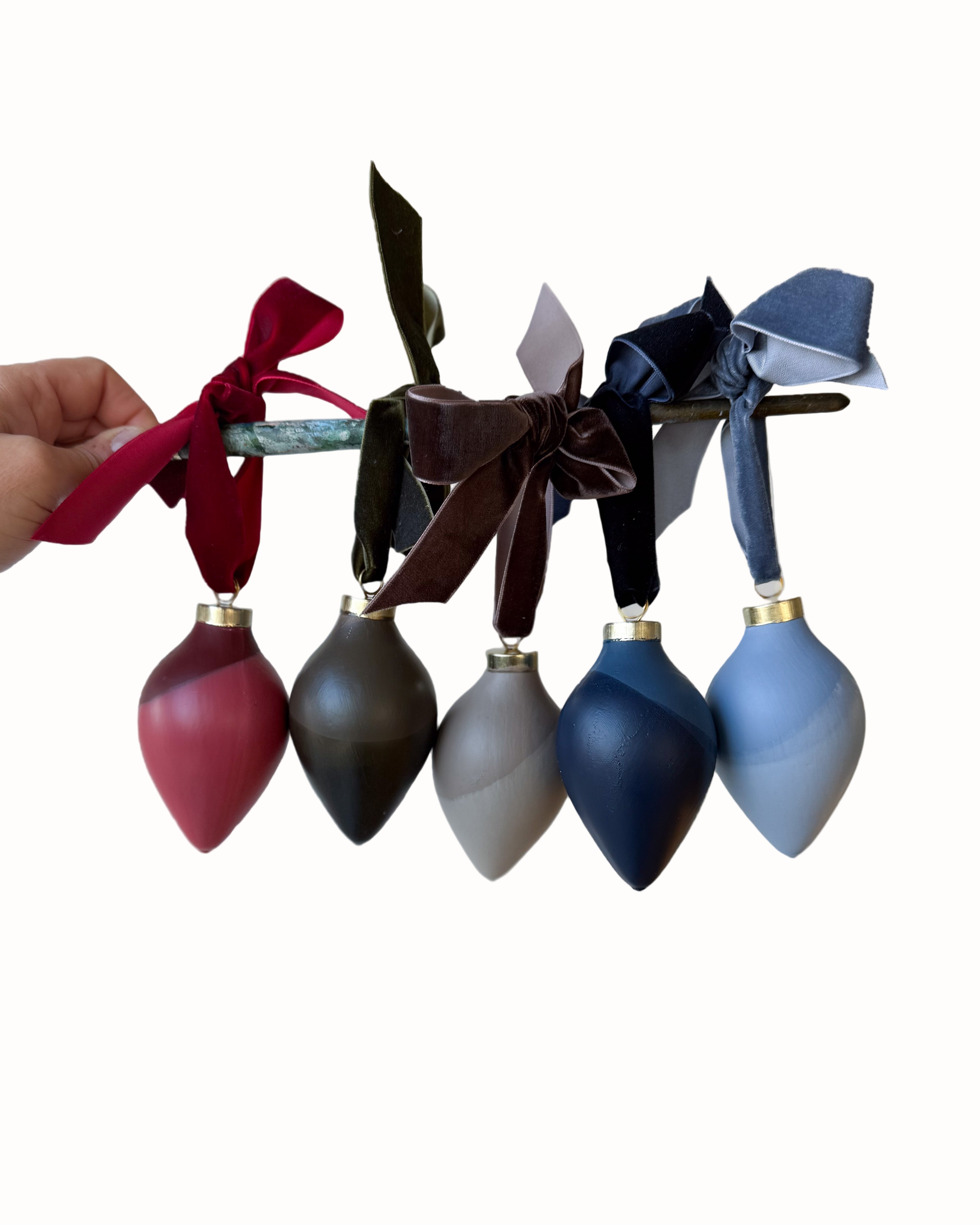 Original Hand-Dipped Ceramic Ornament | Oblong