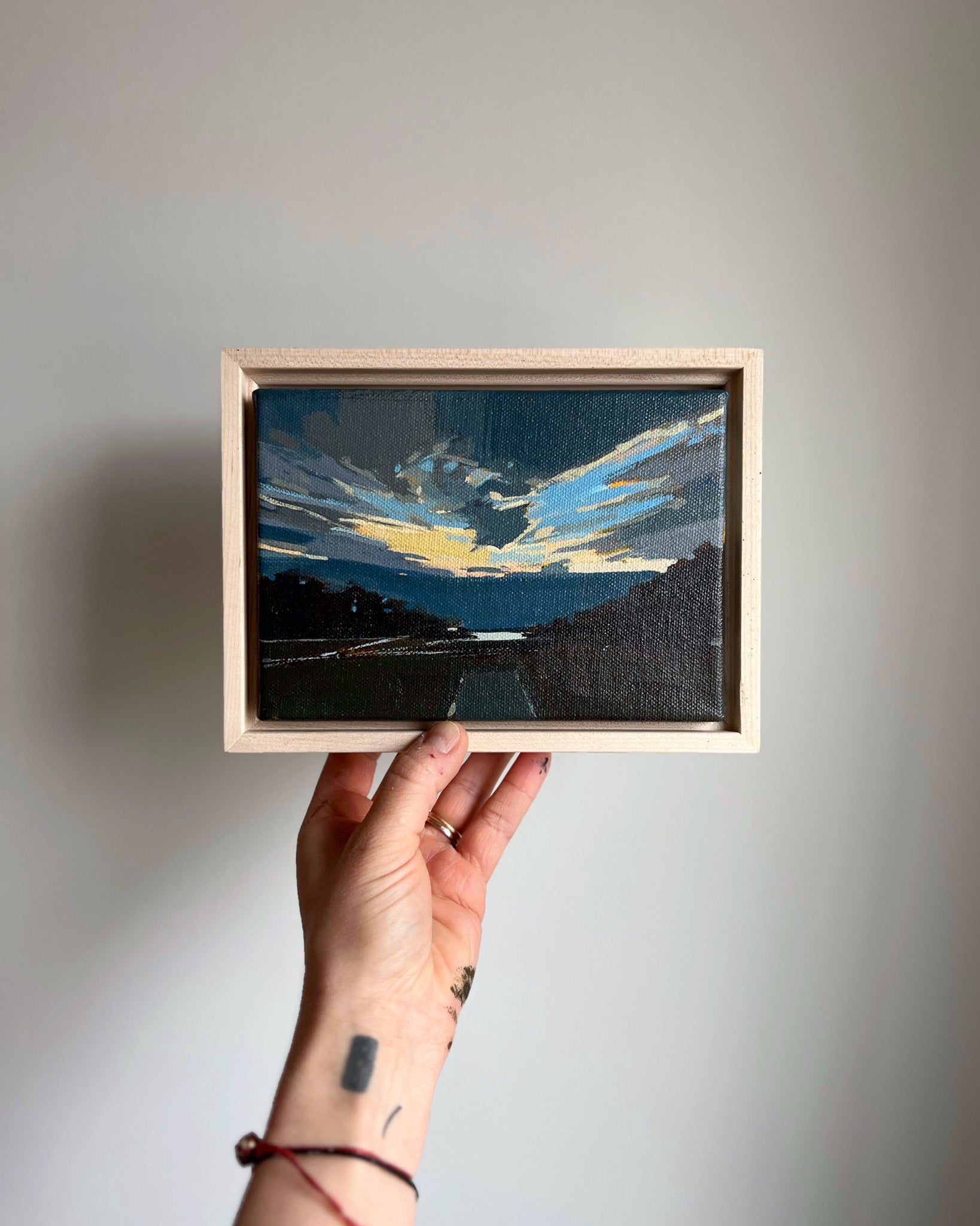 March Sunset | 5x7 | Acrylic on Canvas Framed