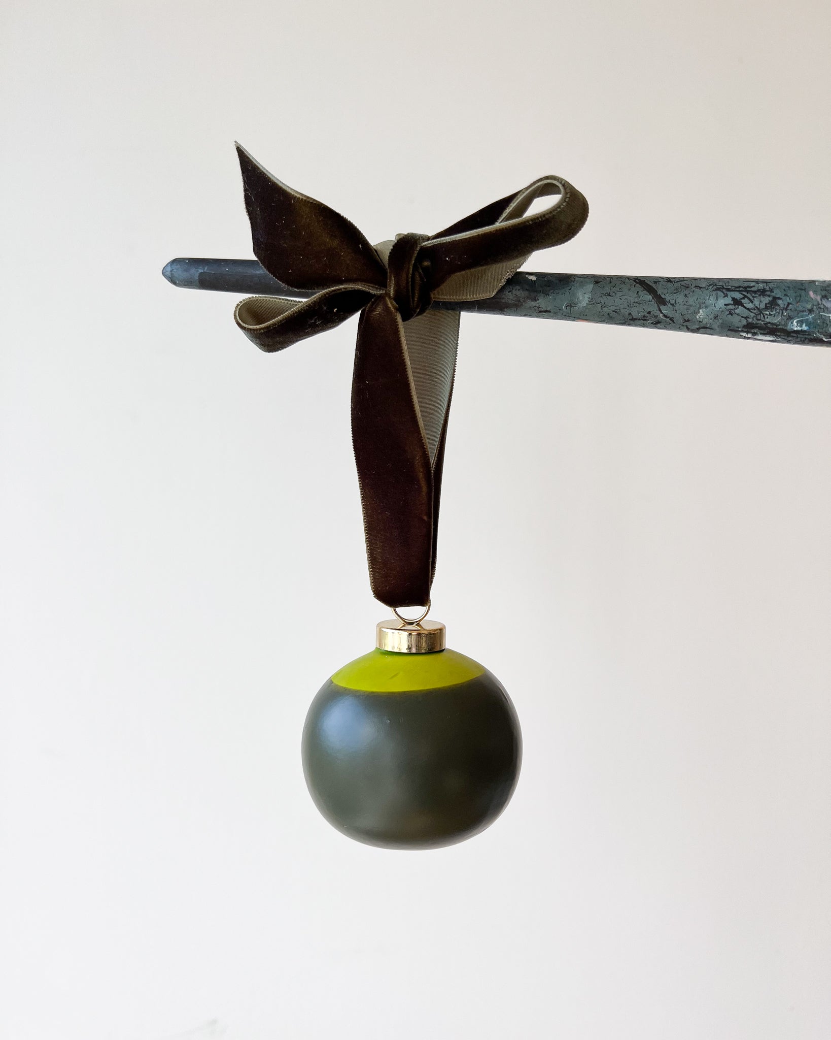 Original Hand Dipped Ceramic Ornament | Round