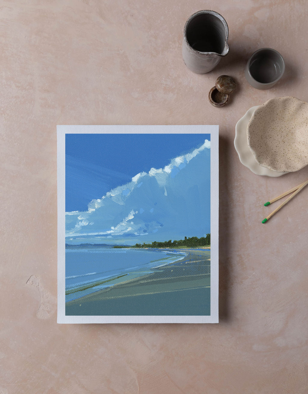 Cranberry Blue | Print on Canvas