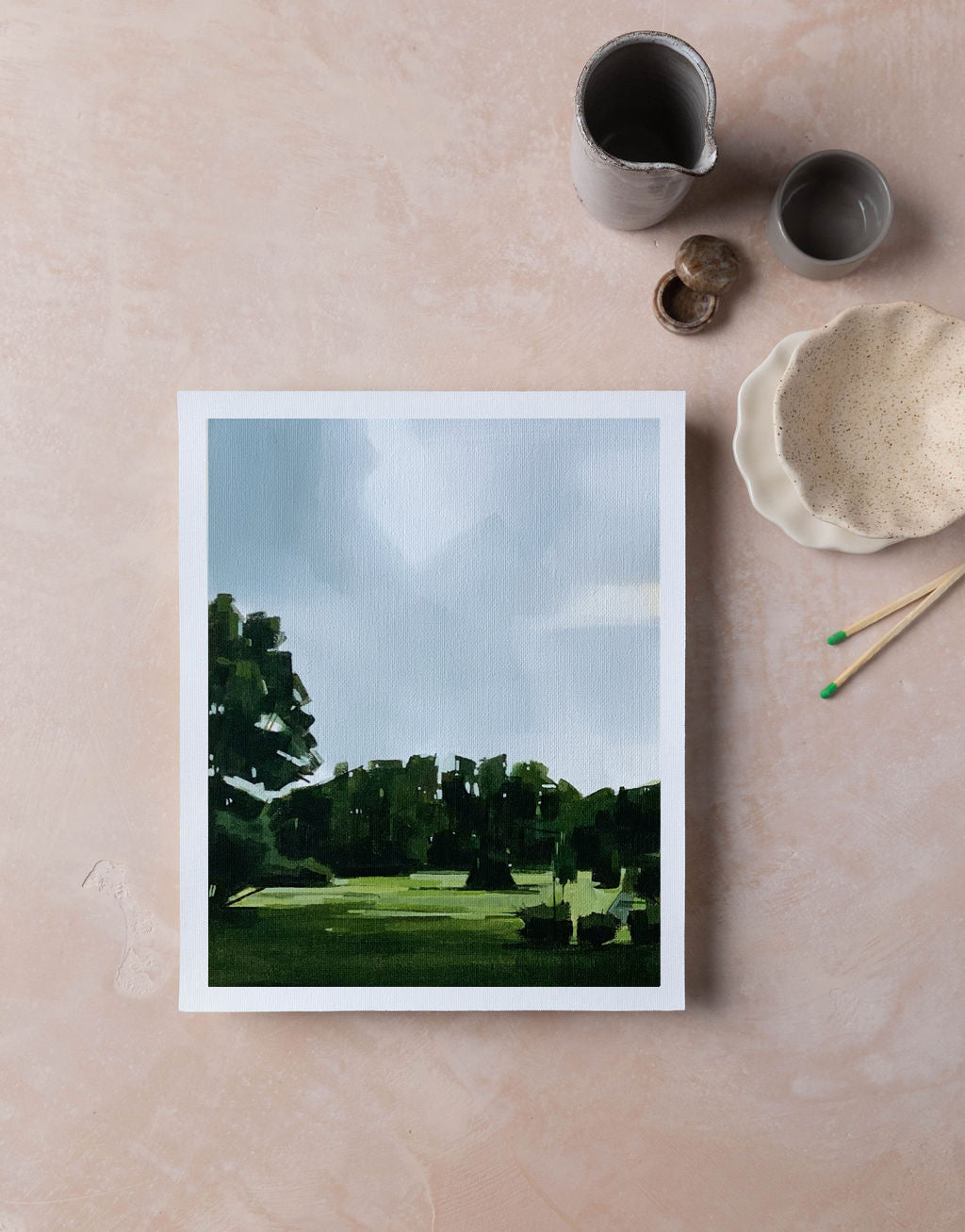 Bridgehampton Backyard Summer | Print on Canvas