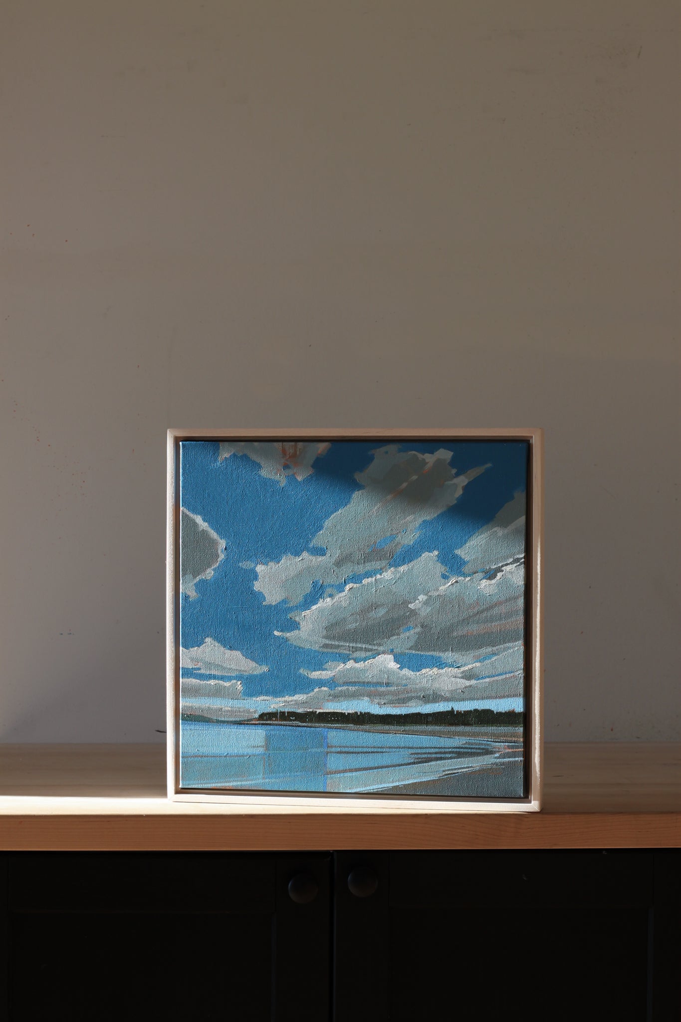 Summer Cranberry | 14x14 | Original Painting Framed
