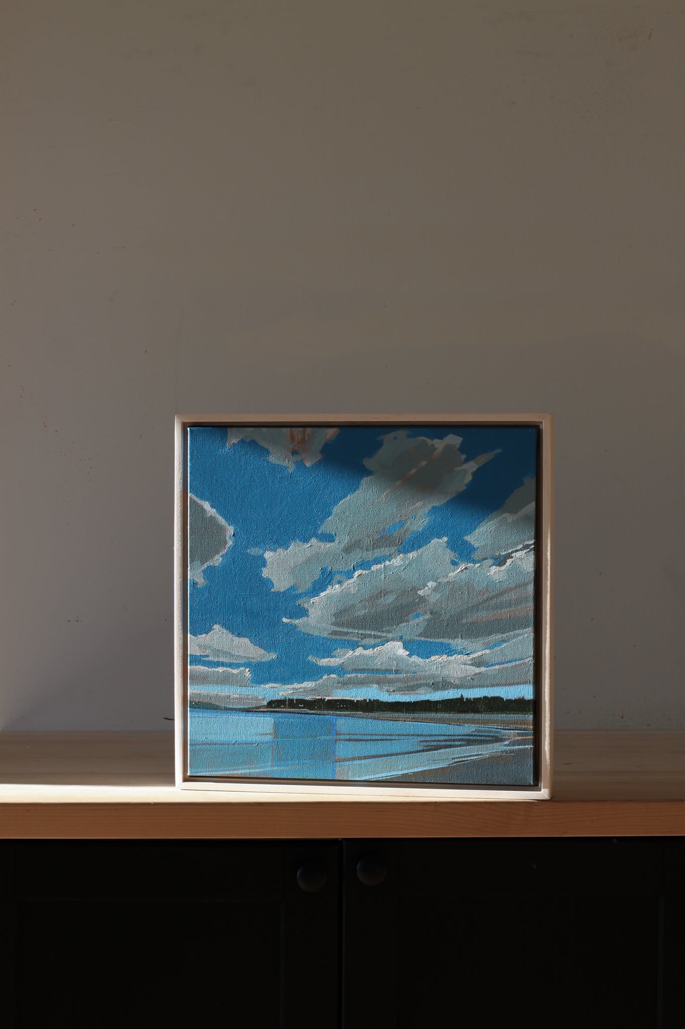 Summer Cranberry | 14x14 | Original Painting Framed