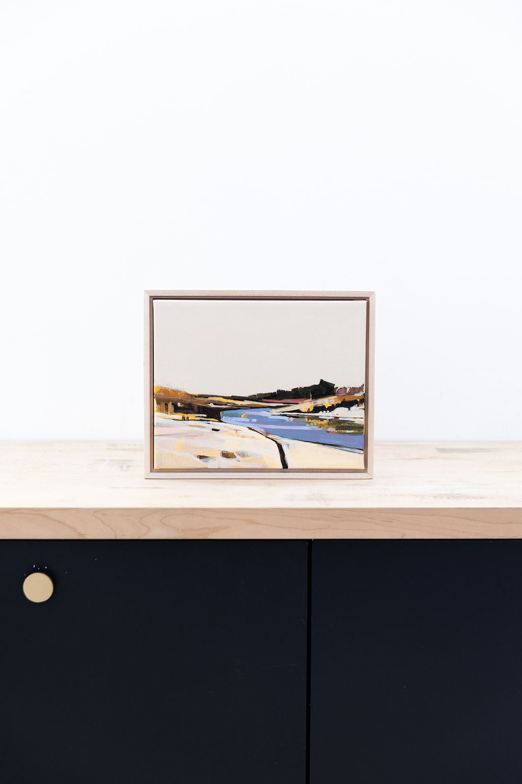 Crescent Beach Ecru | Stretched Print on Canvas