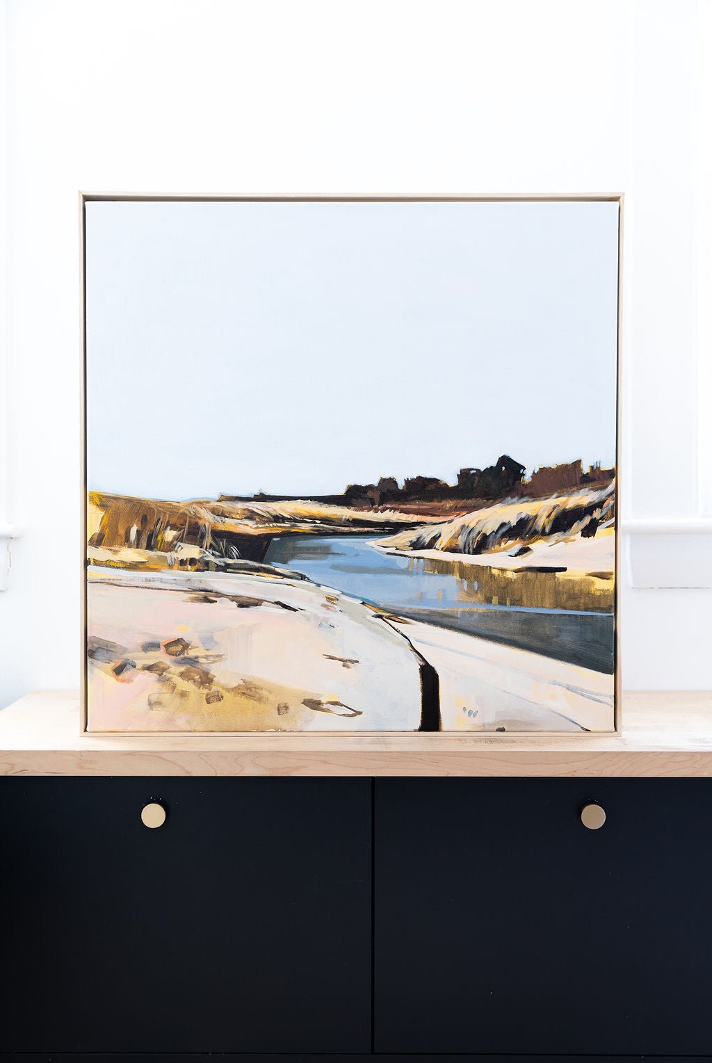 Crescent Beach Natural | Stretched Print on Canvas