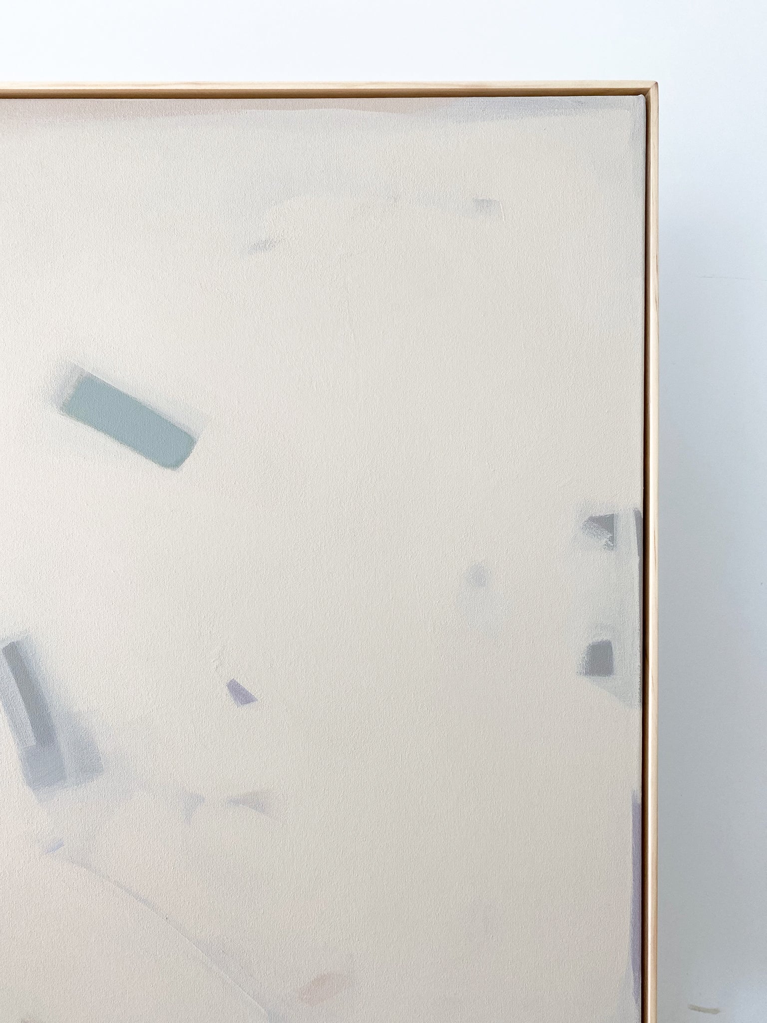 Abstract Natural, Blue, Rose + Yellow | 40x60 | Acrylic on Canvas Framed