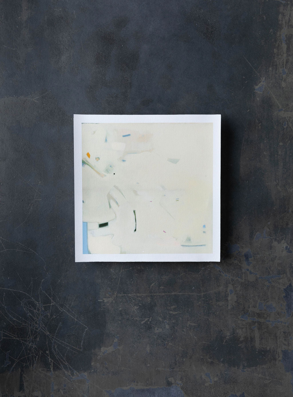 Abstract Buff + Blue | Print on Canvas