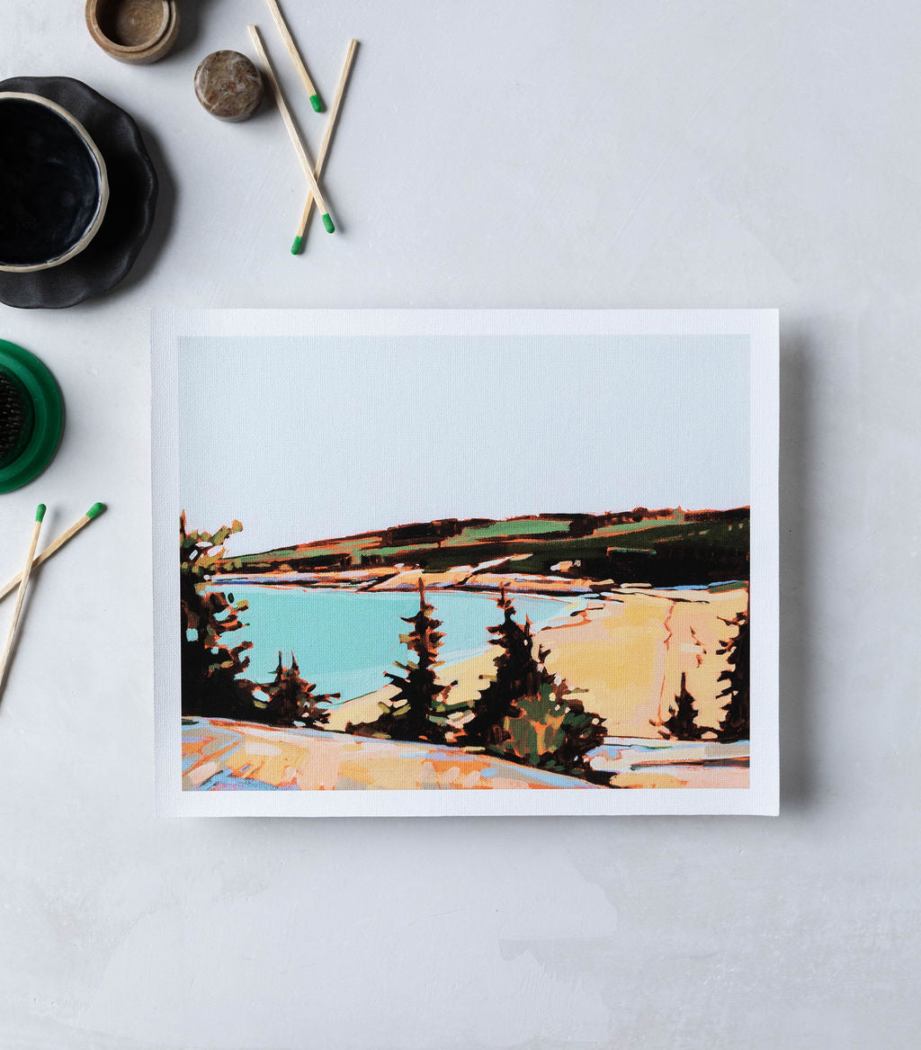 Sand Beach Great Head | Print on Canvas
