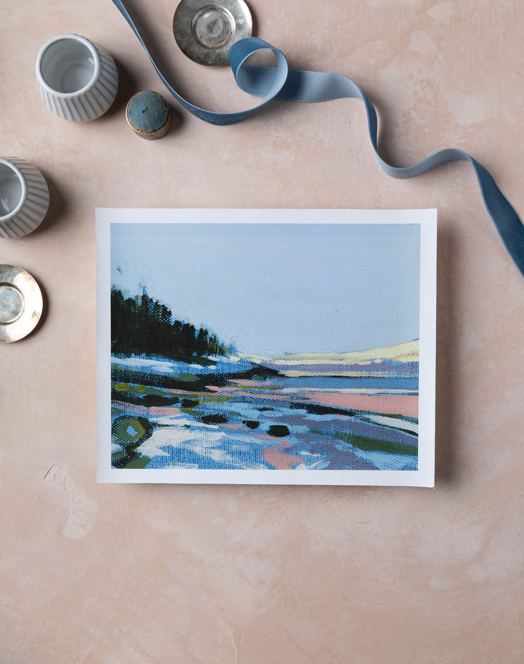 Sand Beach Violet Great Head | Print on Canvas