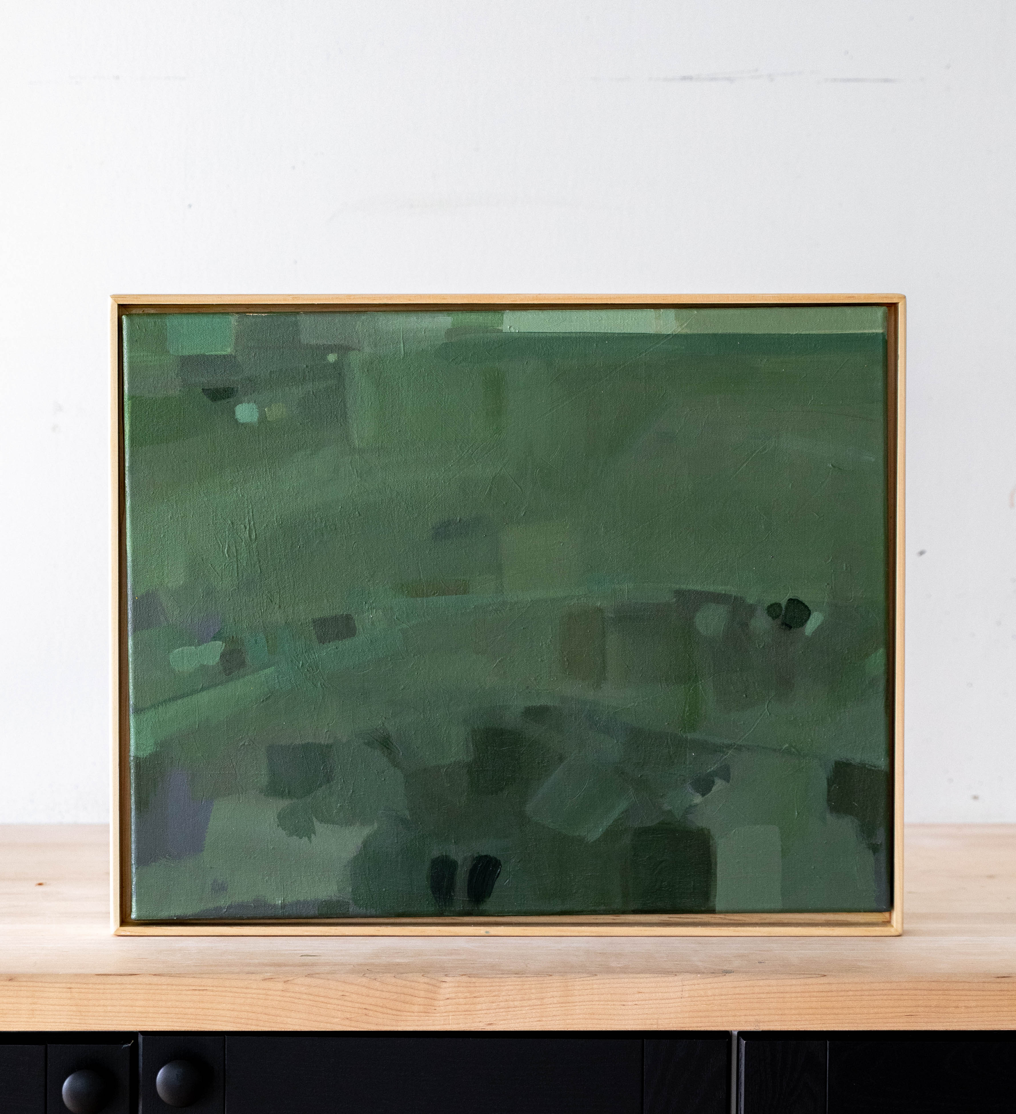 Green Abstraction Study | 16x20 | Acrylic on Canvas Framed