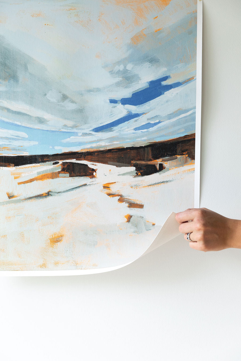 Ferry Beach Orange | Print on Canvas