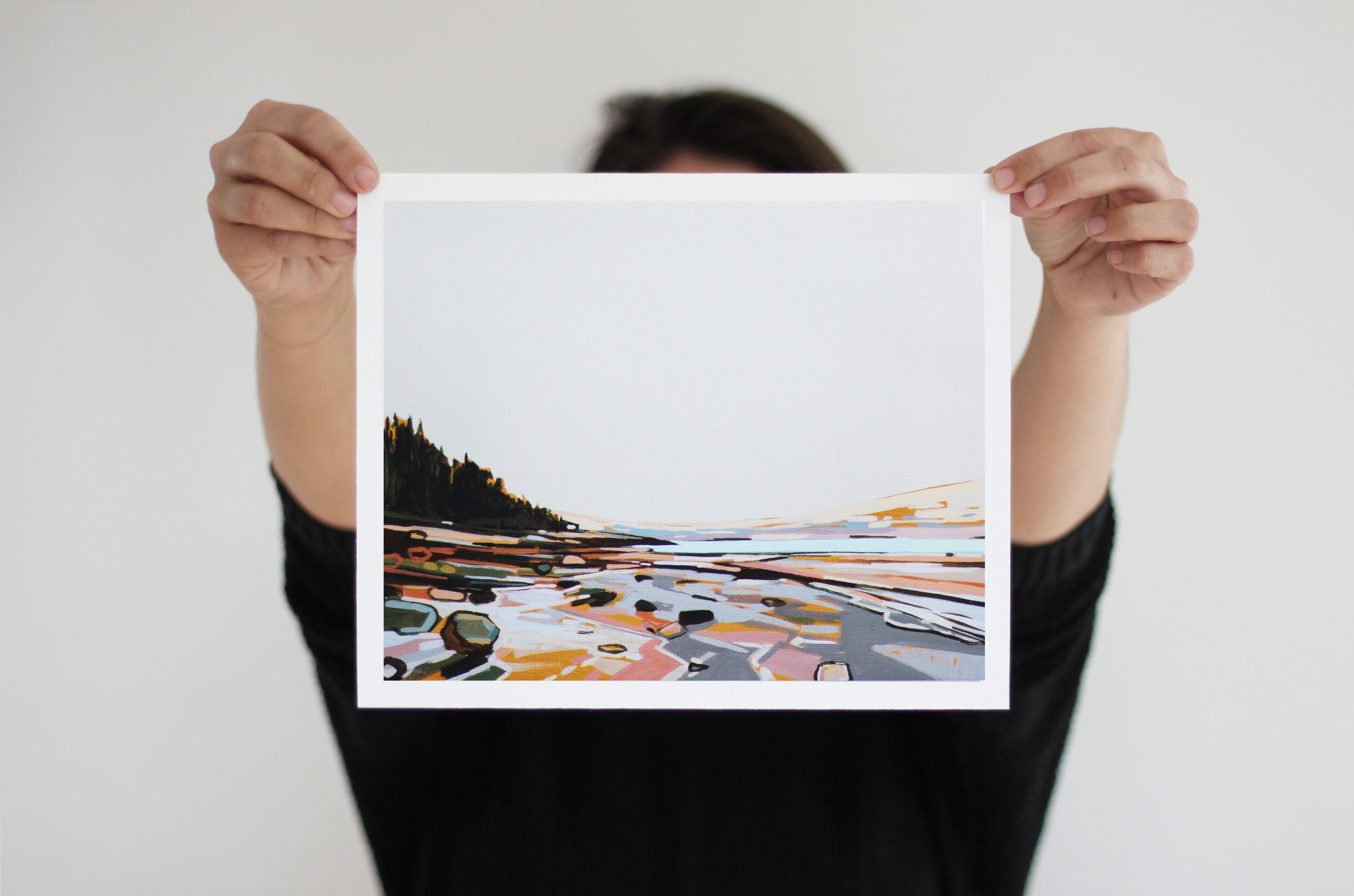 Sand Beach Semi Abstraction | Print on Canvas