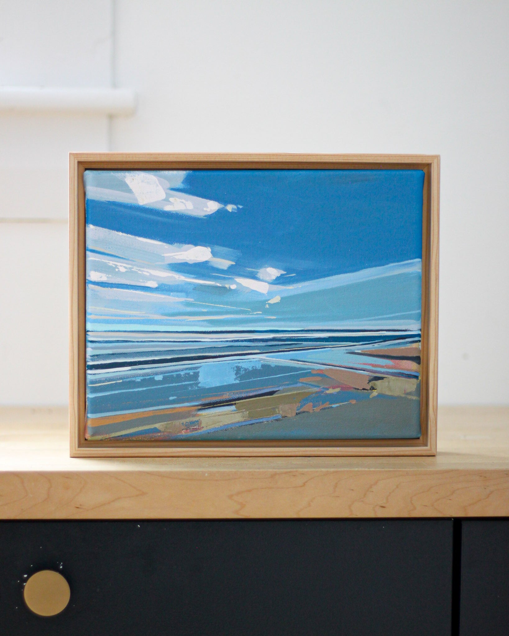 Higgins Beach Spring Study | 8x10 | Acrylic on Canvas Framed