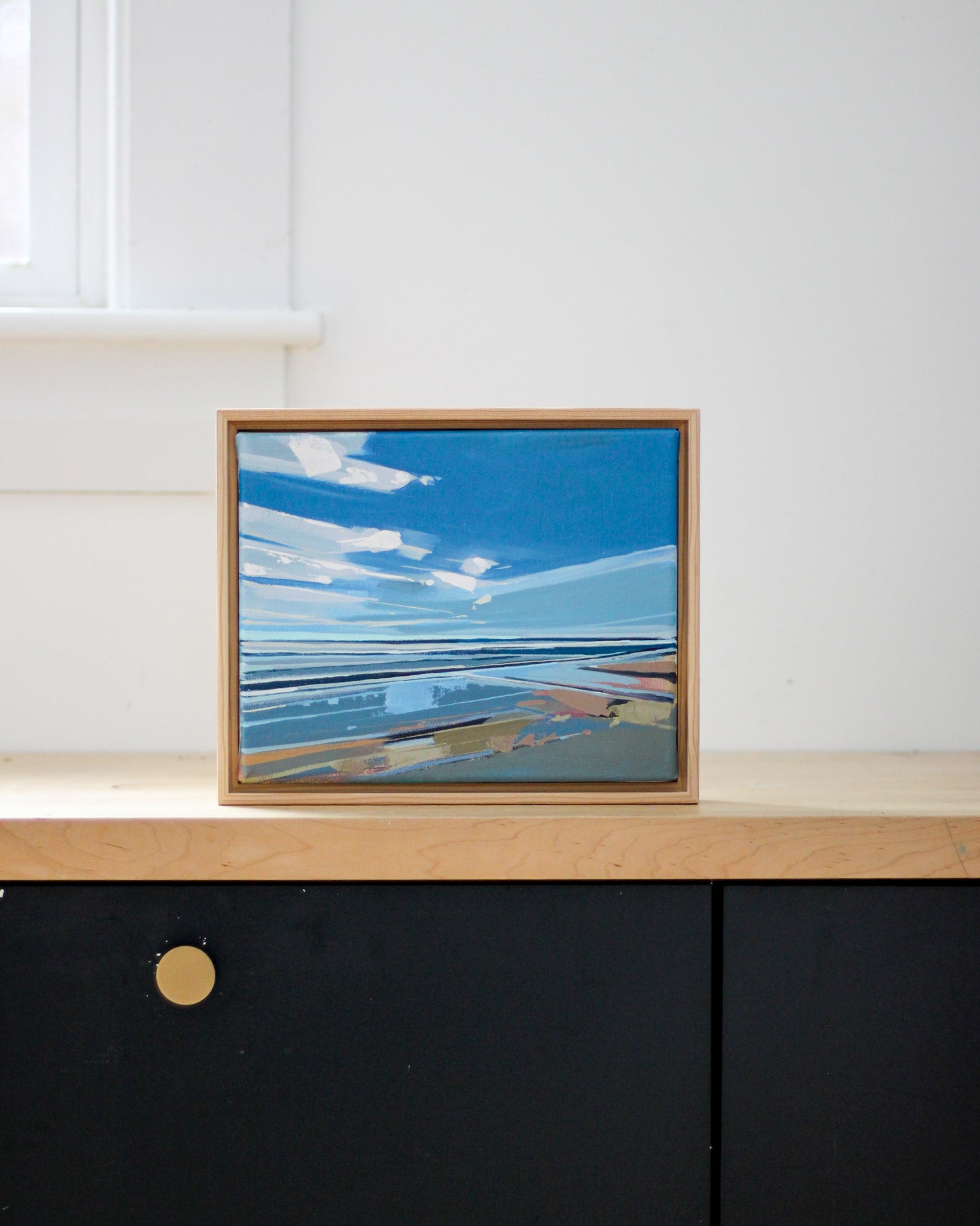 Higgins Beach Spring Study | 8x10 | Acrylic on Canvas Framed