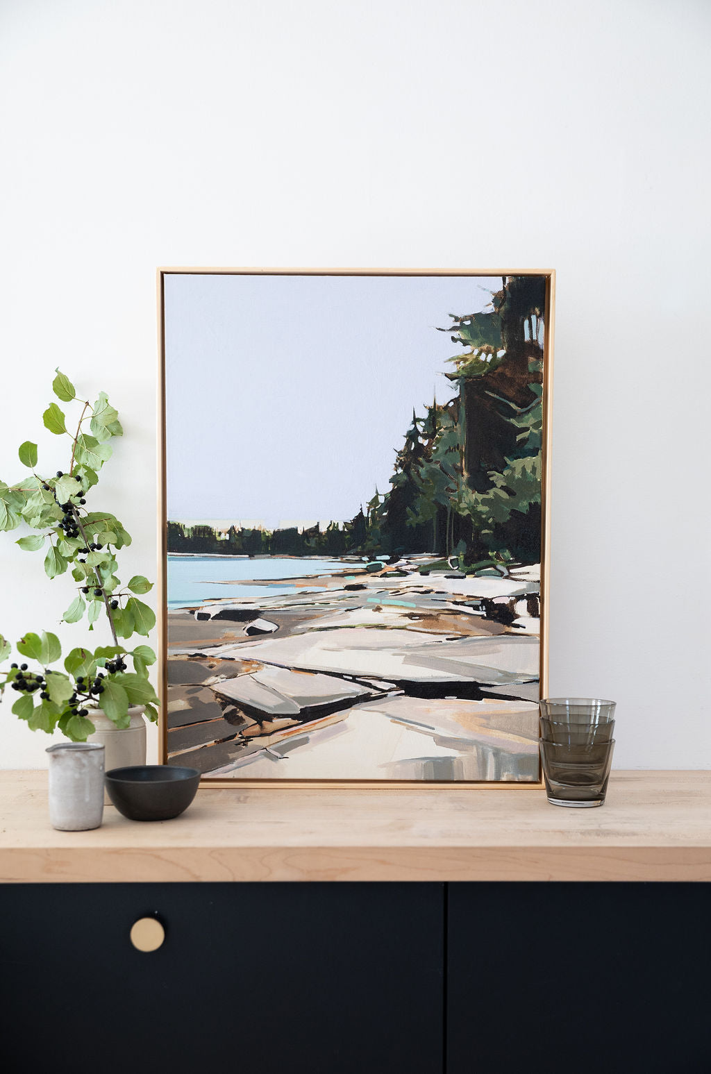 Fernald Cove Periwinkle | 18x24 | Acrylic on Canvas Framed