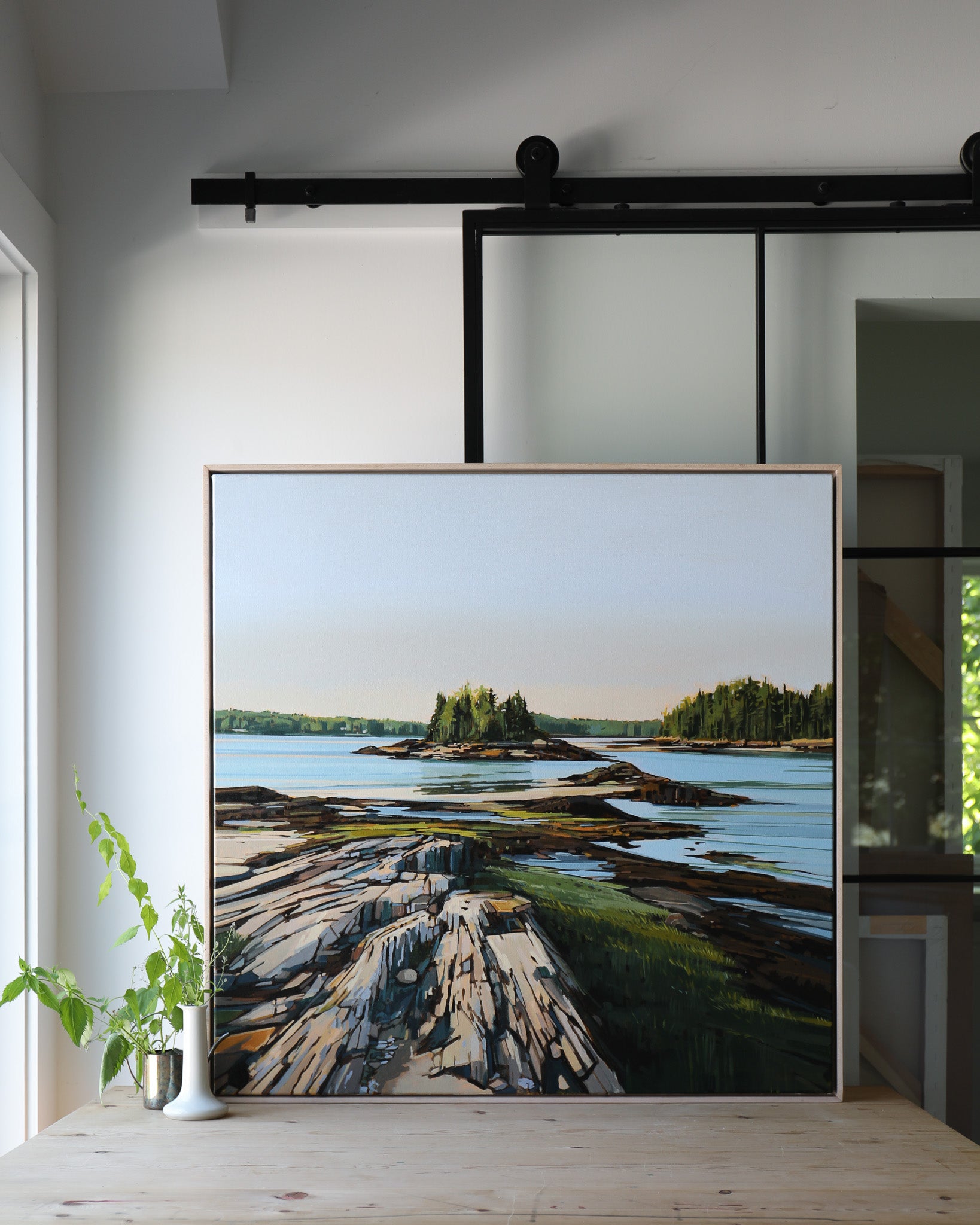 RESERVED KE Commission | 36x36 | Original Acrylic Painting on Canvas Framed