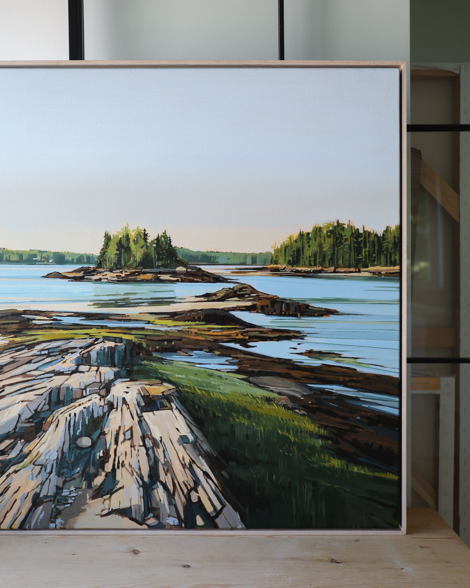 RESERVED KE Commission | 36x36 | Original Acrylic Painting on Canvas Framed