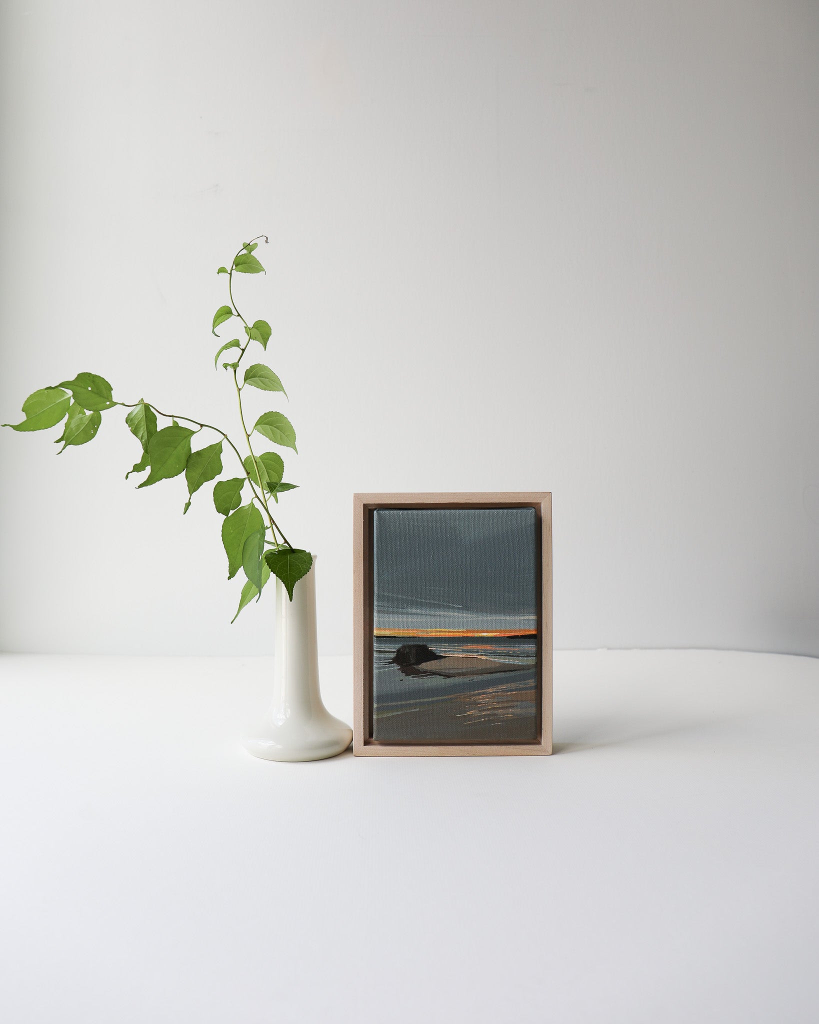Low Tide Sunrise Study | 5x7 | Acrylic on Canvas Framed