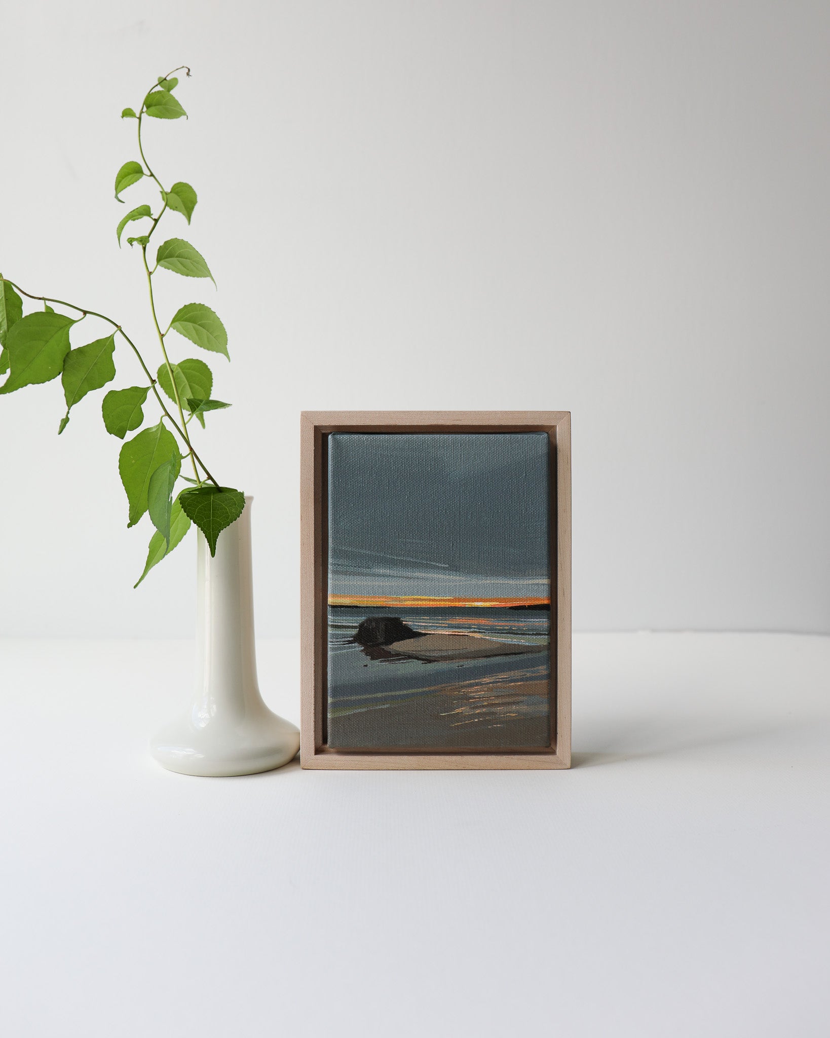 Low Tide Sunrise Study | 5x7 | Acrylic on Canvas Framed