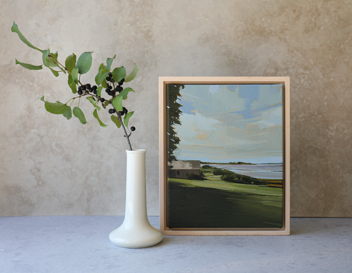 Island Summer Haze | 8x10 | Original Acrylic Painting on Canvas Framed