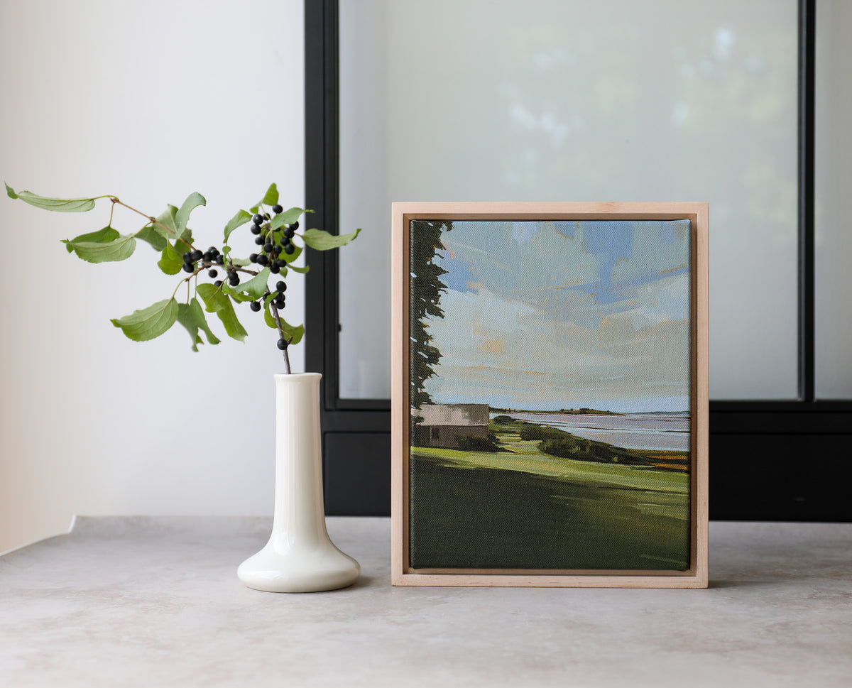 Island Summer Haze | 8x10 | Original Acrylic Painting on Canvas Framed