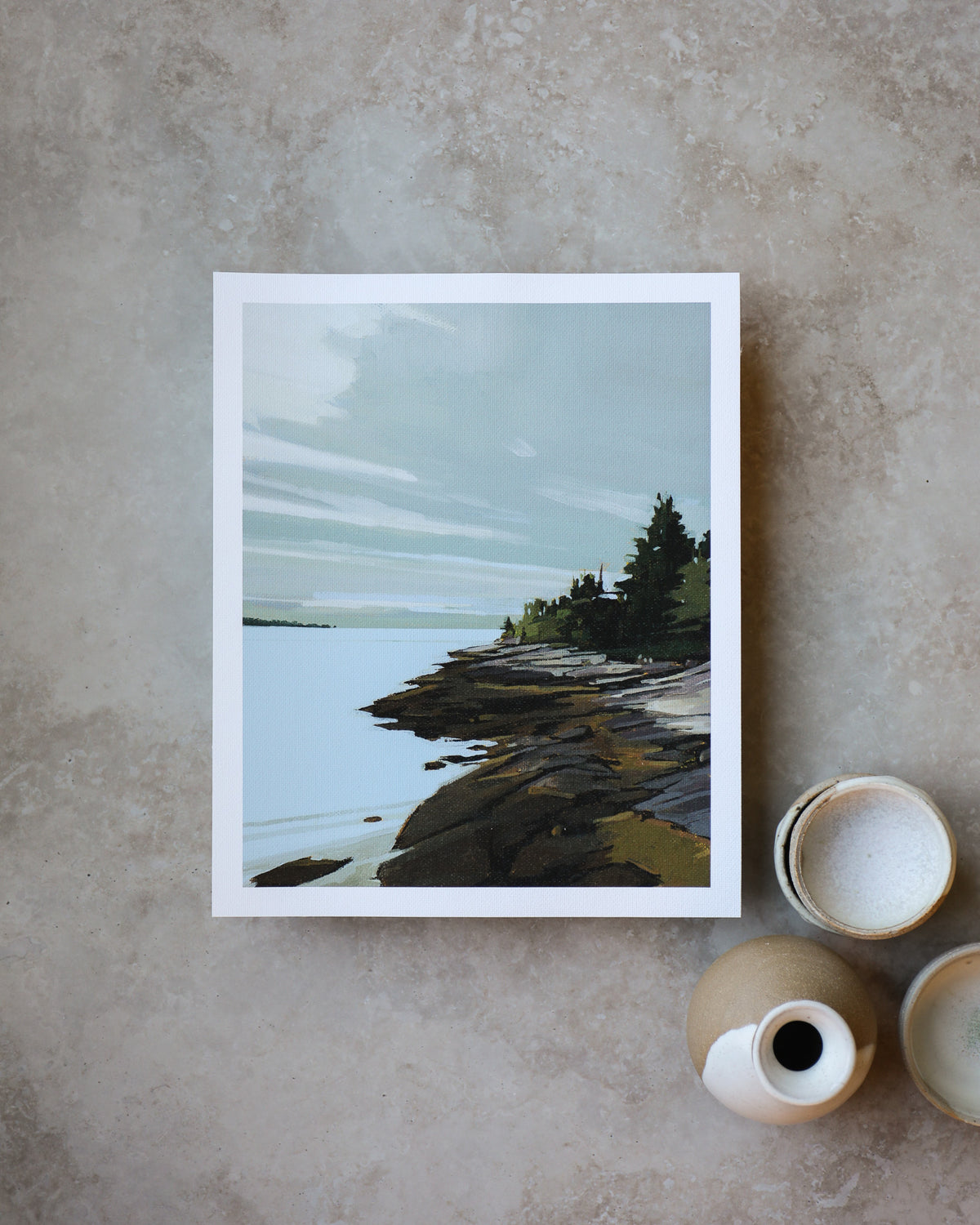 Teal Island | Print on Canvas