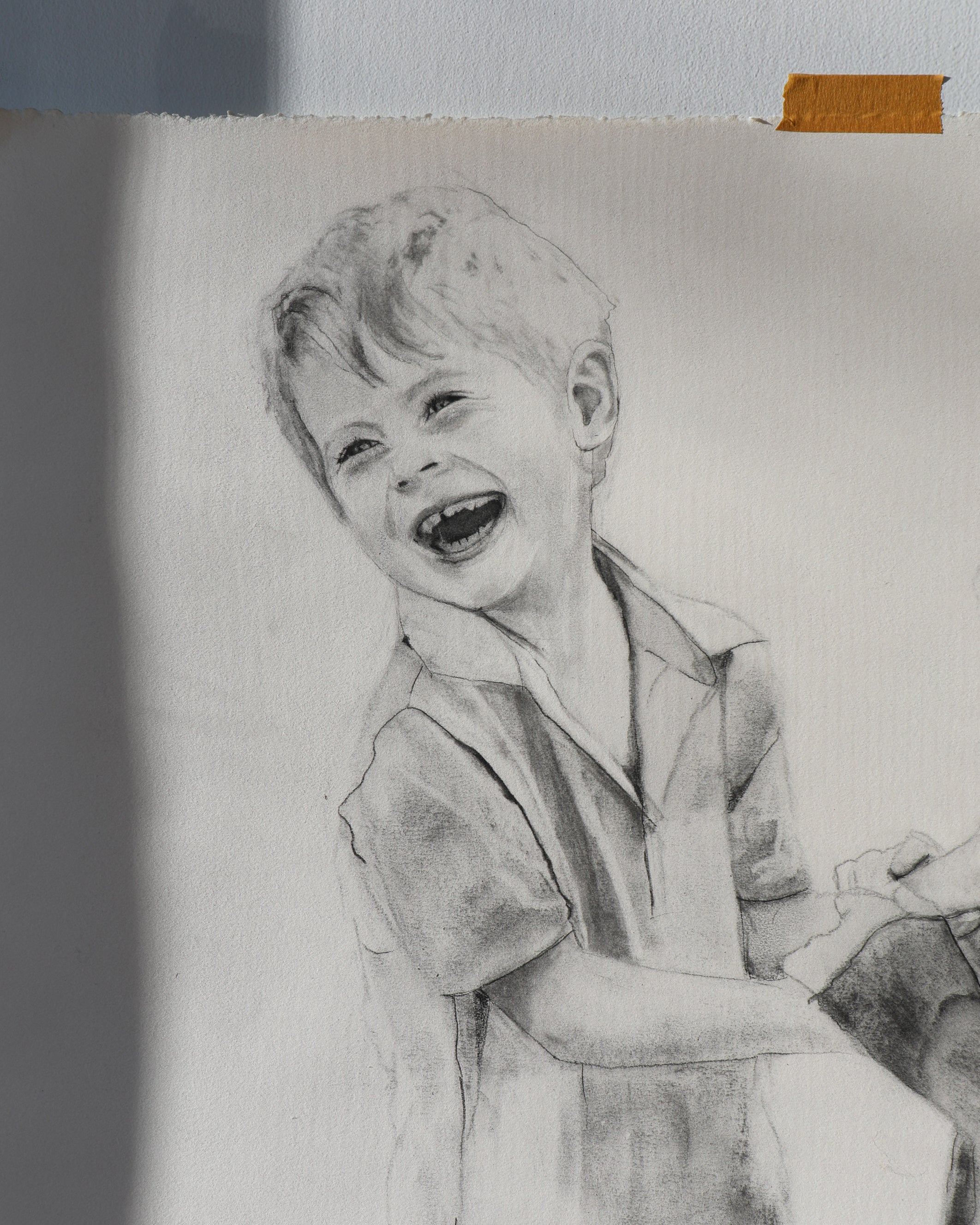 KF Custom Charcoal | 22x30 | Charcoal on Cream Paper