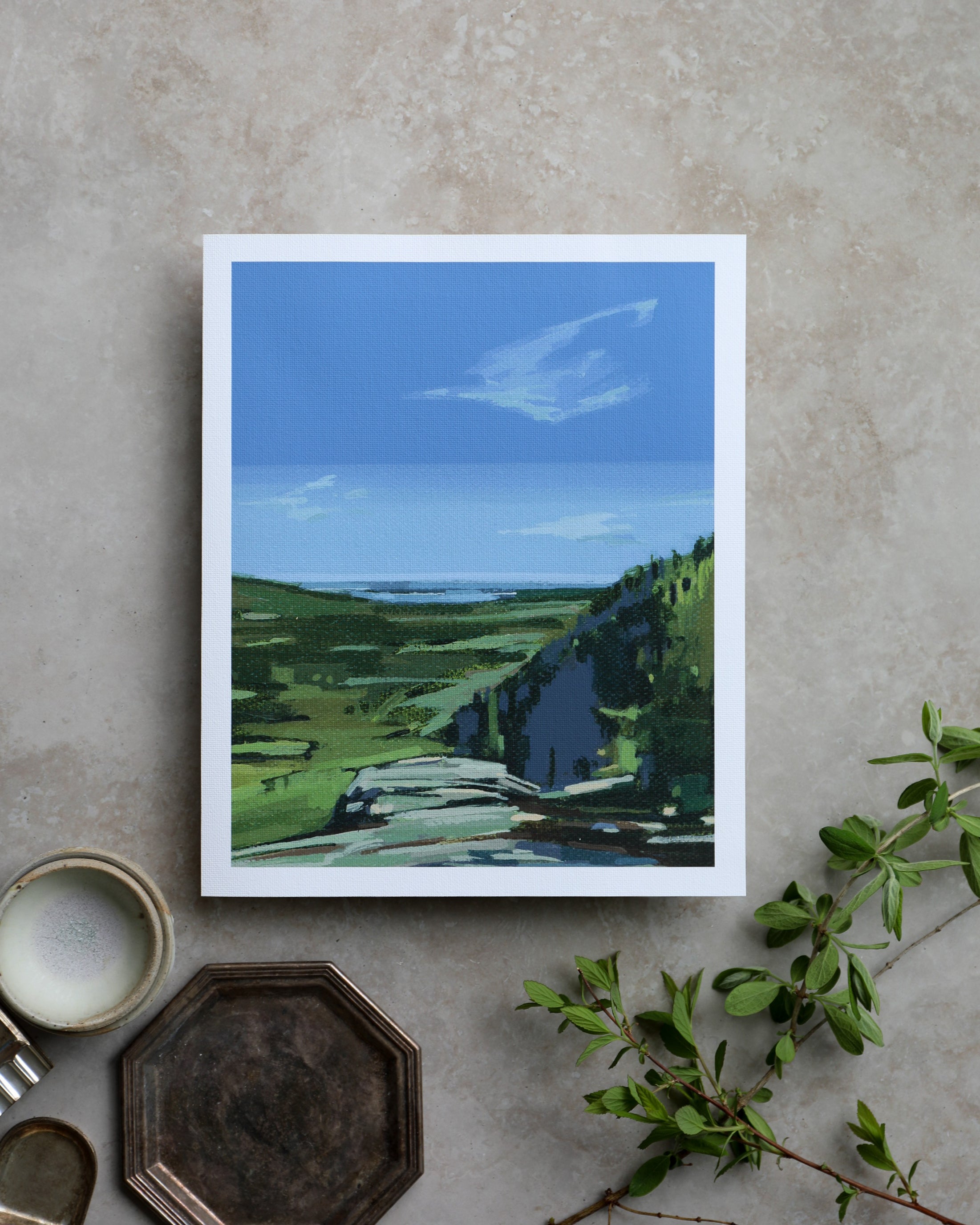 Beach Cliff | Print on Canvas