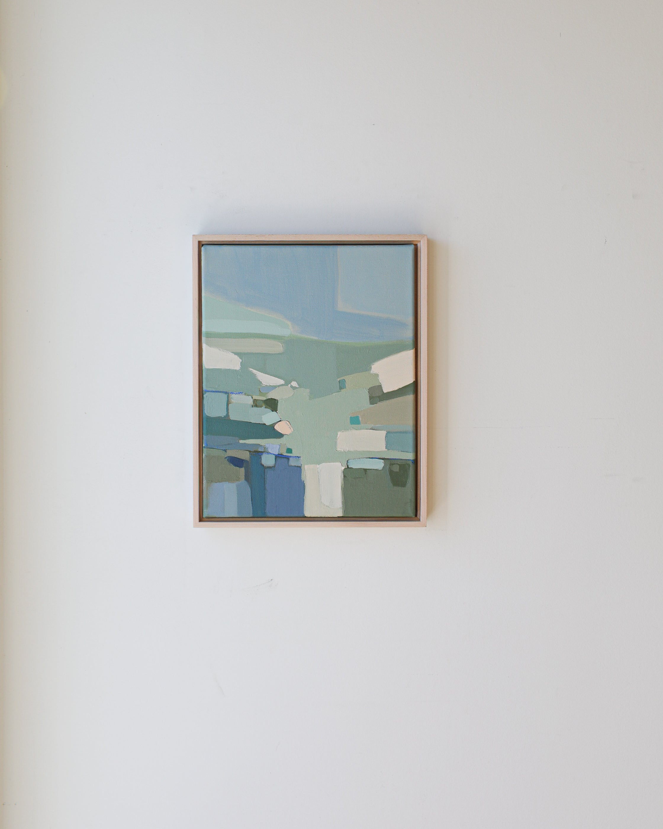 Spring Abstraction | 11x14 Original Abstract Acrylic Painting on Canvas (Framed)