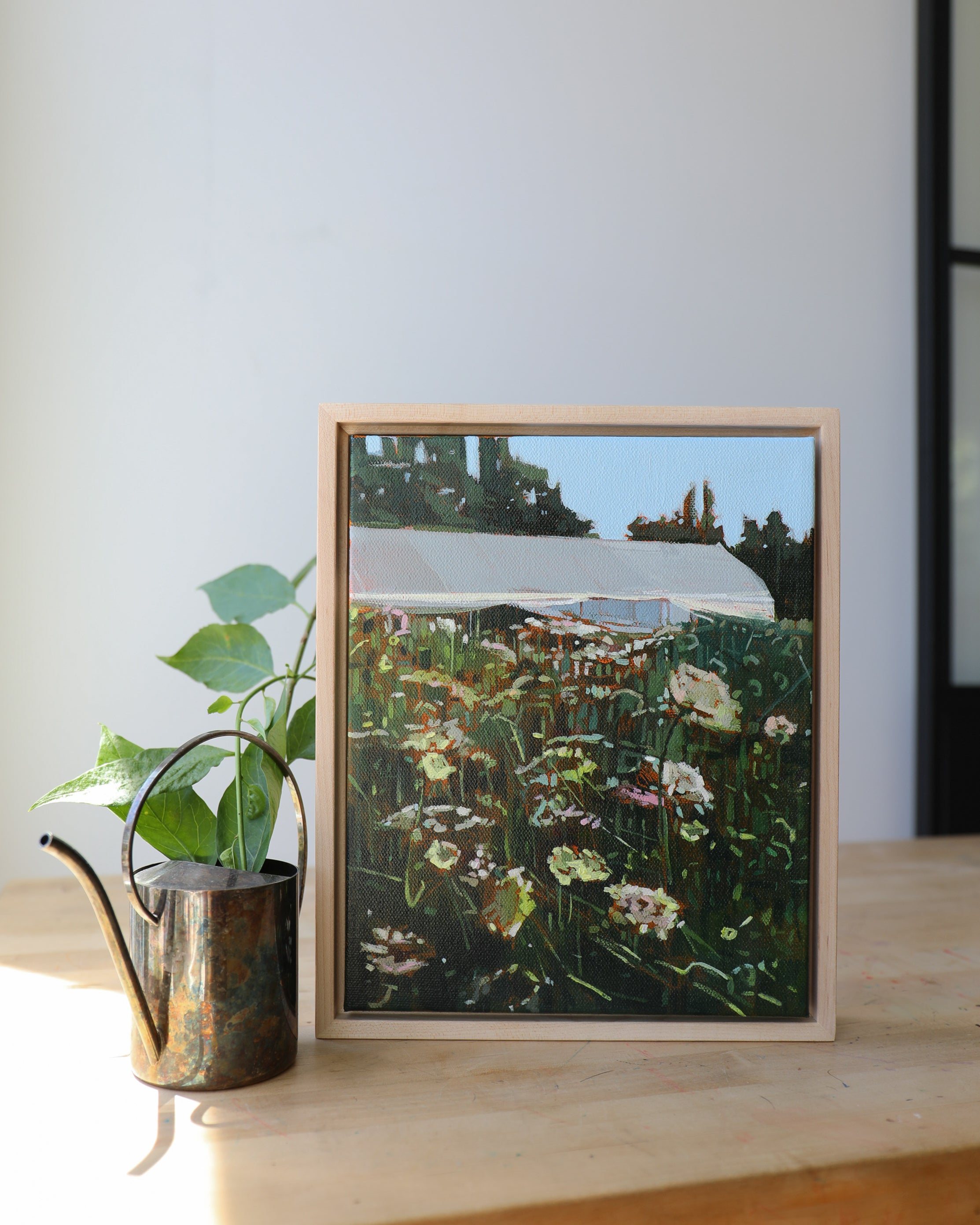 Hoop House Study | 8x10 | Original Painting Framed