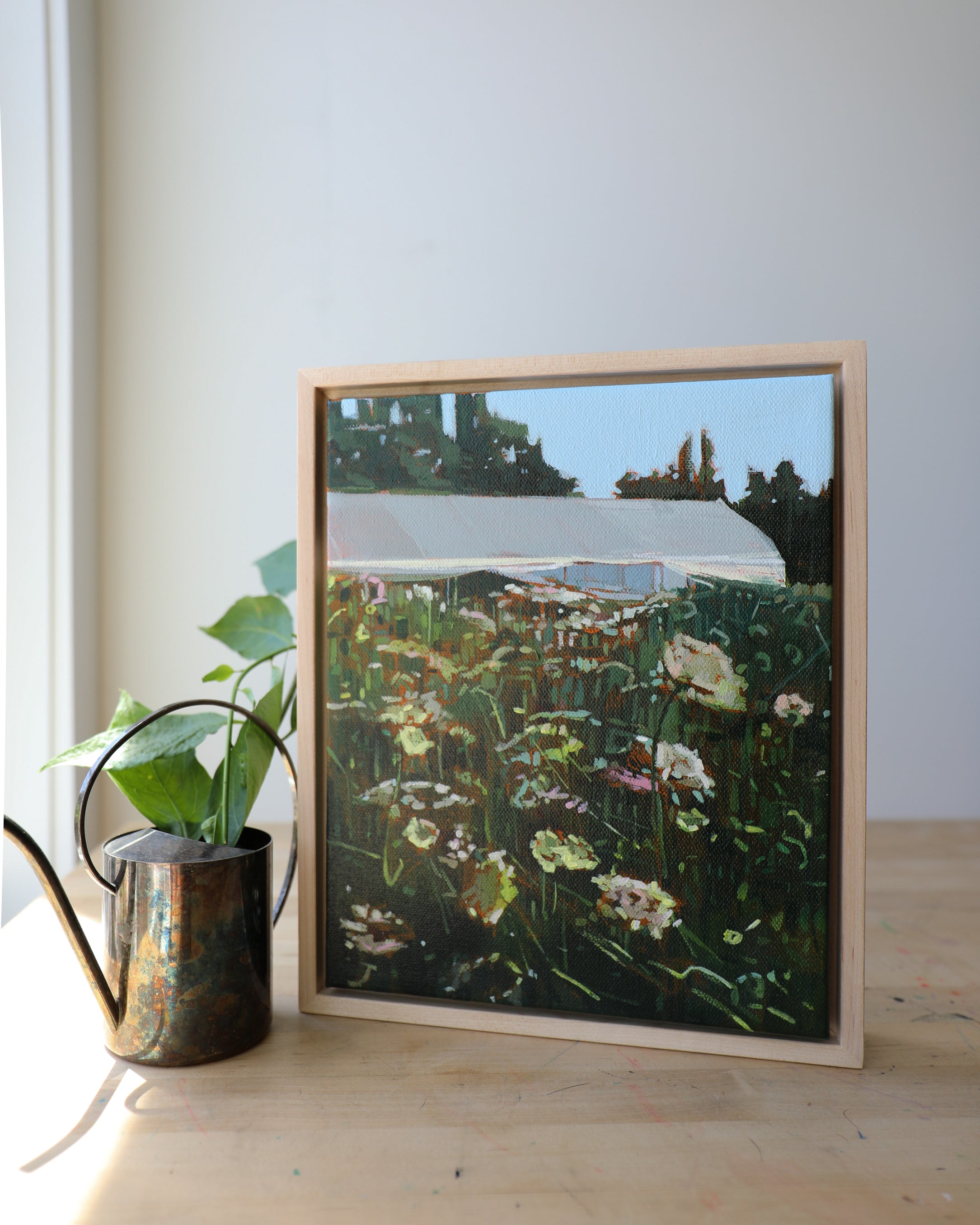 Hoop House Study | 8x10 | Original Painting Framed