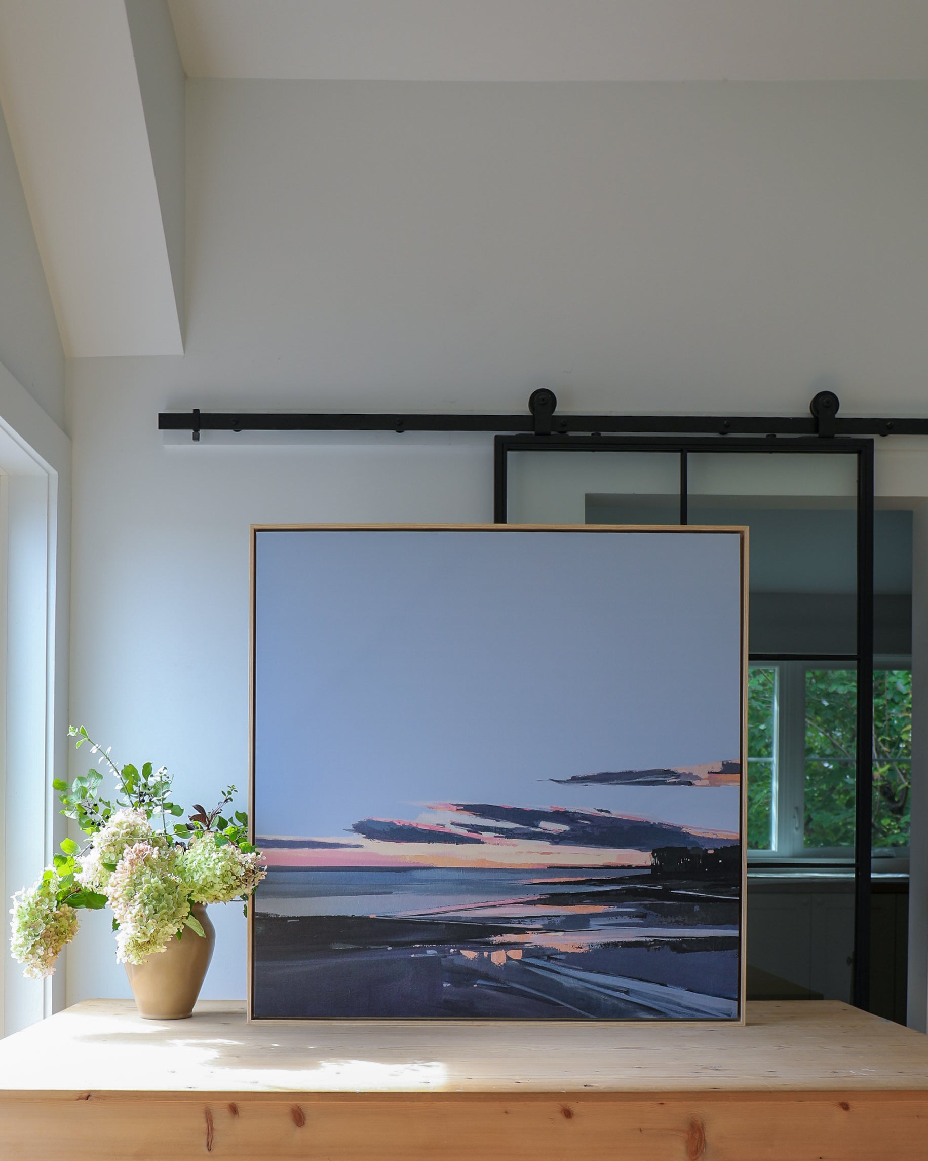 Falmouth Sunset Blue | Stretched Print on Canvas