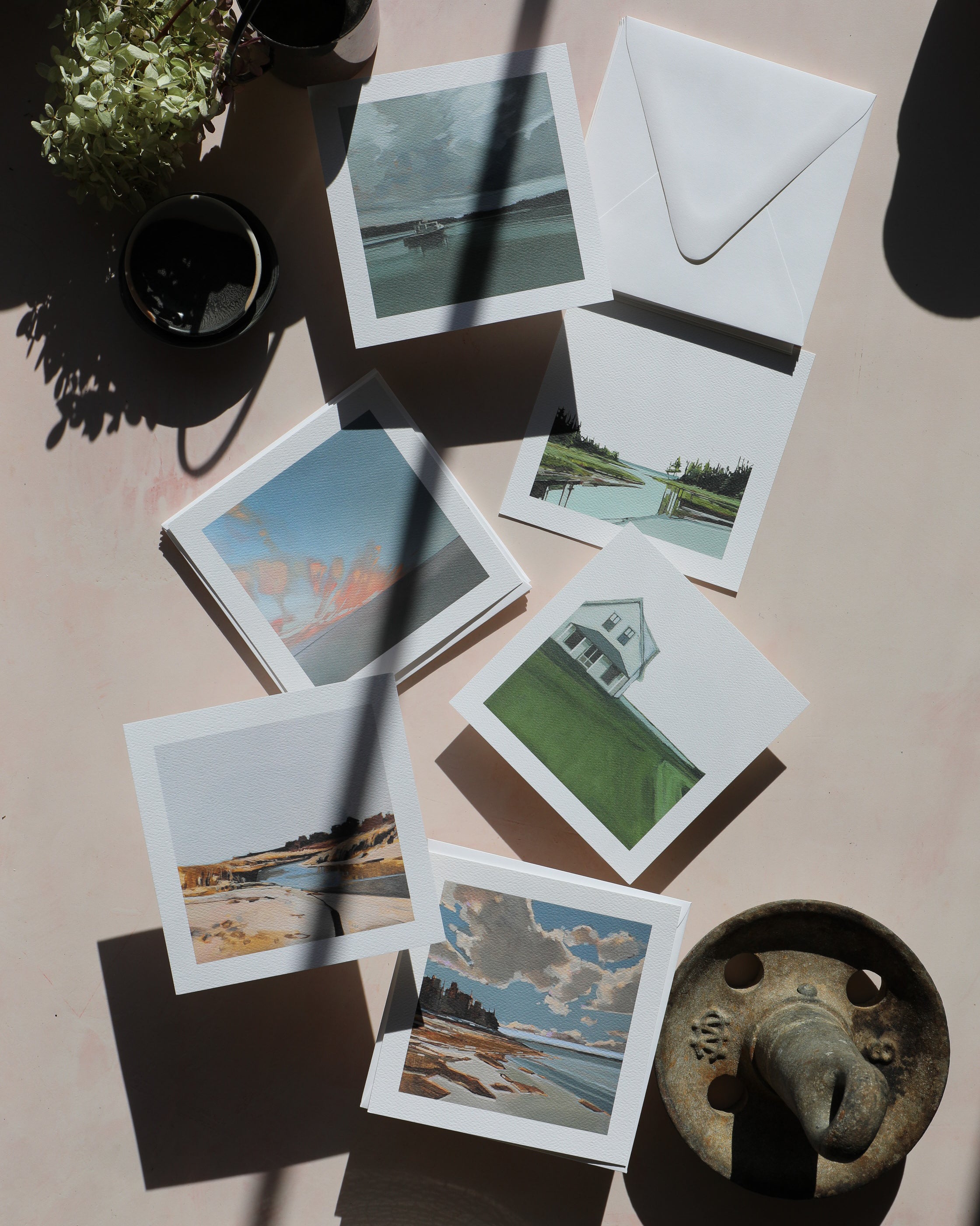 Land and Sea Card Pack | 6 Landscape Cards with Envelopes (5.25” x 5.25”)