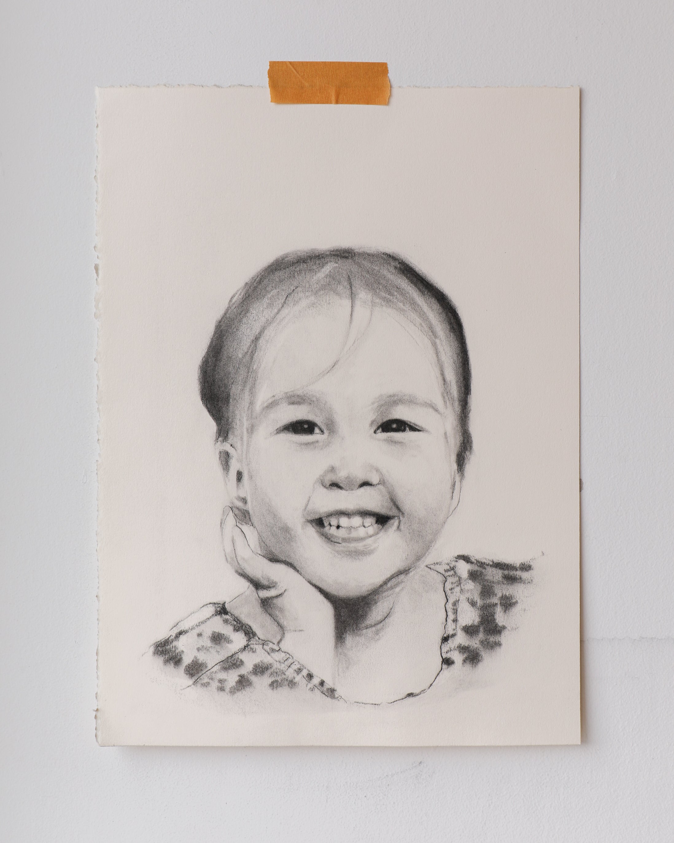 LS Custom Charcoal | 11x15 | Charcoal on Cream Paper