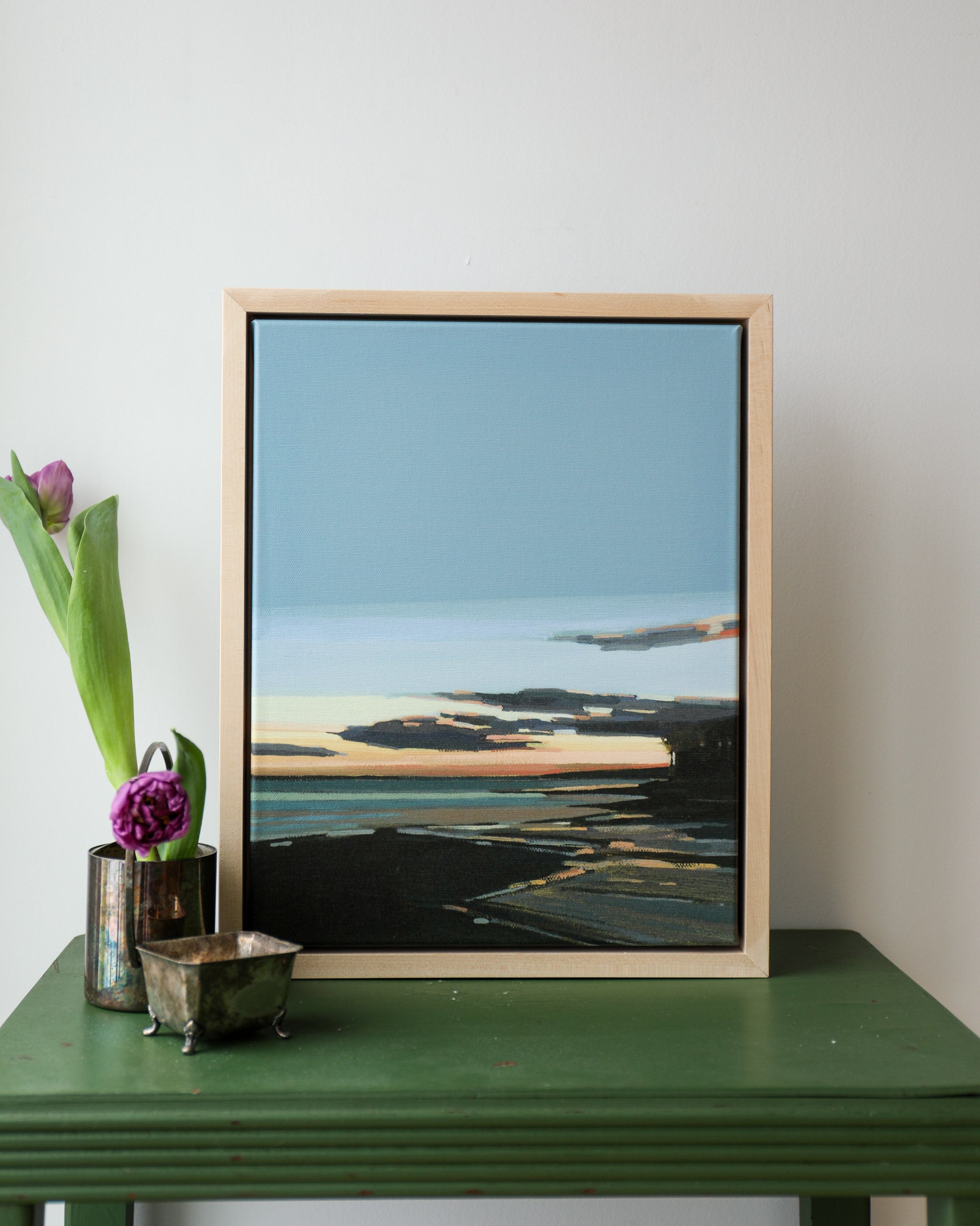 Town Landing Summer Sunset | Stretched Print on Canvas