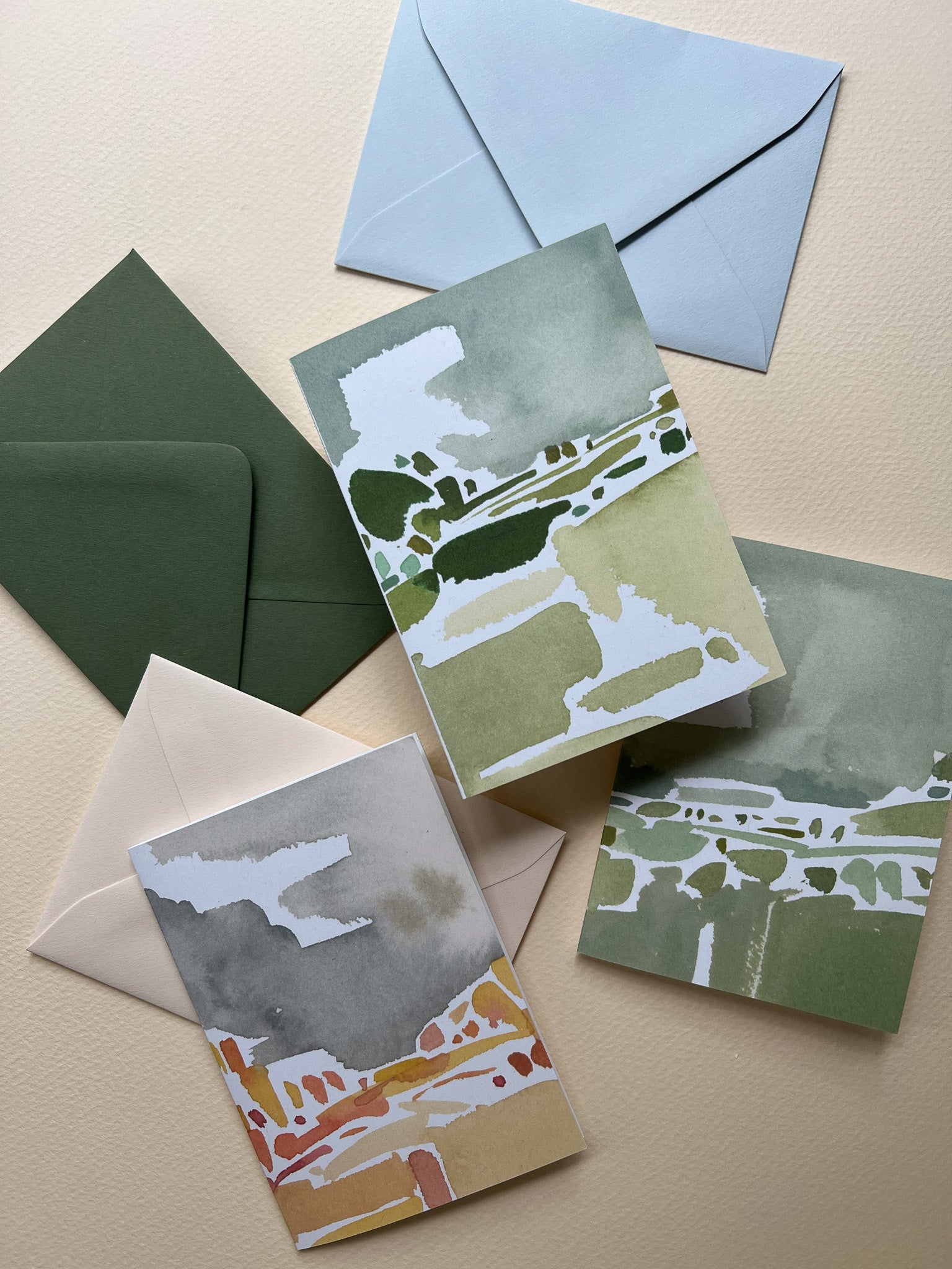 Petite Card Pack | 3 Printed Cards & Colored Envelopes