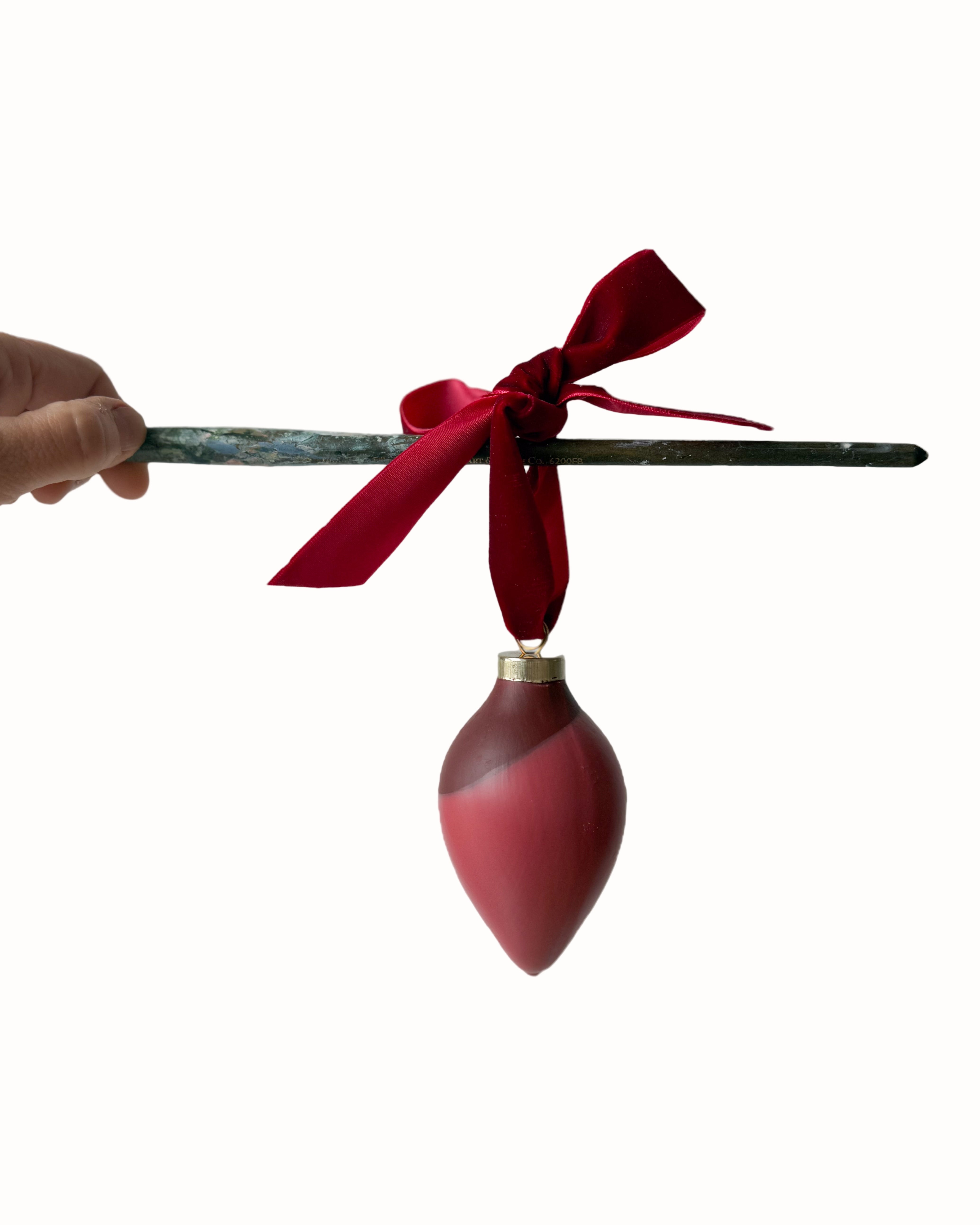 Original Hand-Dipped Ceramic Ornament | Oblong