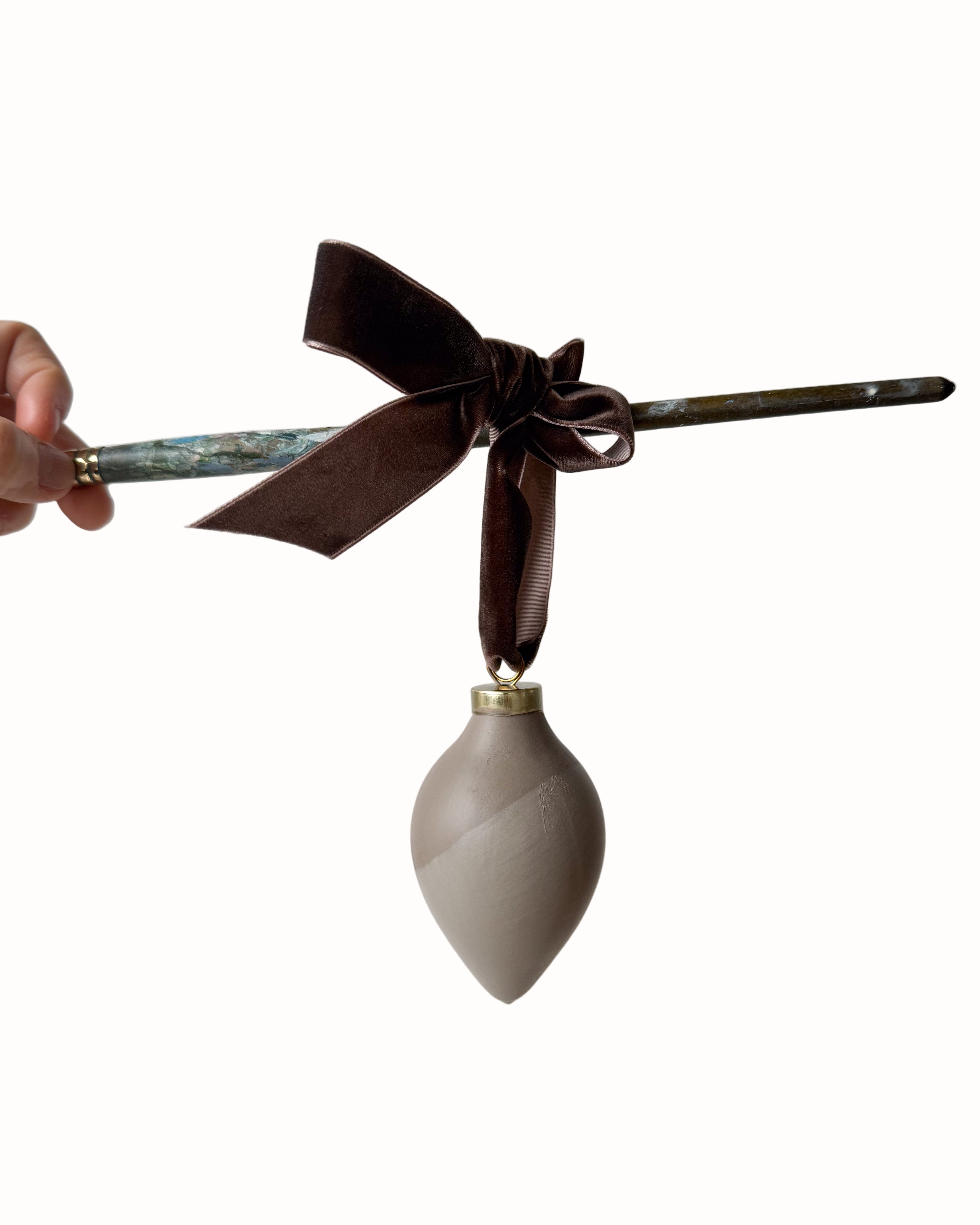 Original Hand-Dipped Ceramic Ornament | Oblong