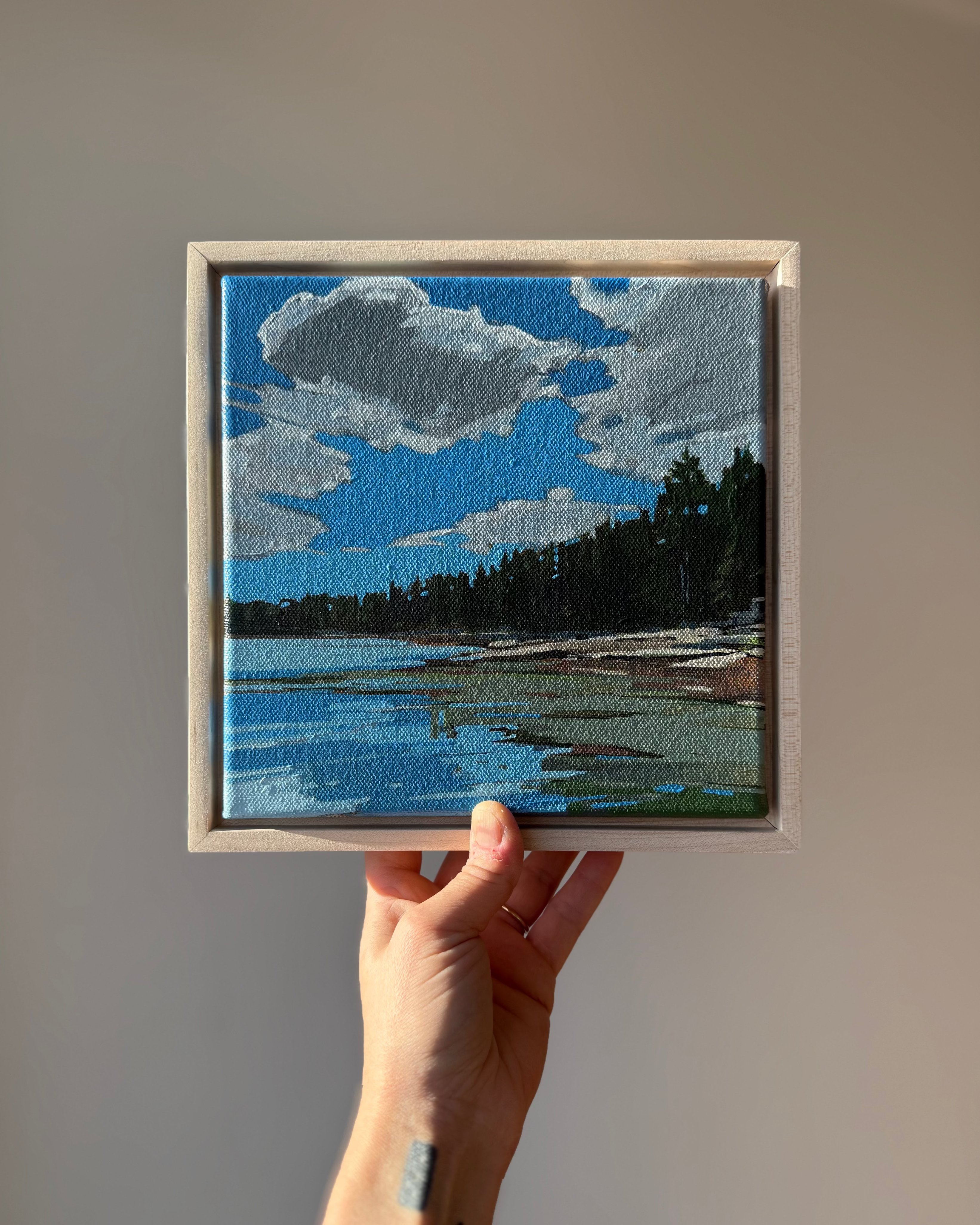 Fernald Cove Study | 8x8 | Acrylic on Canvas Framed