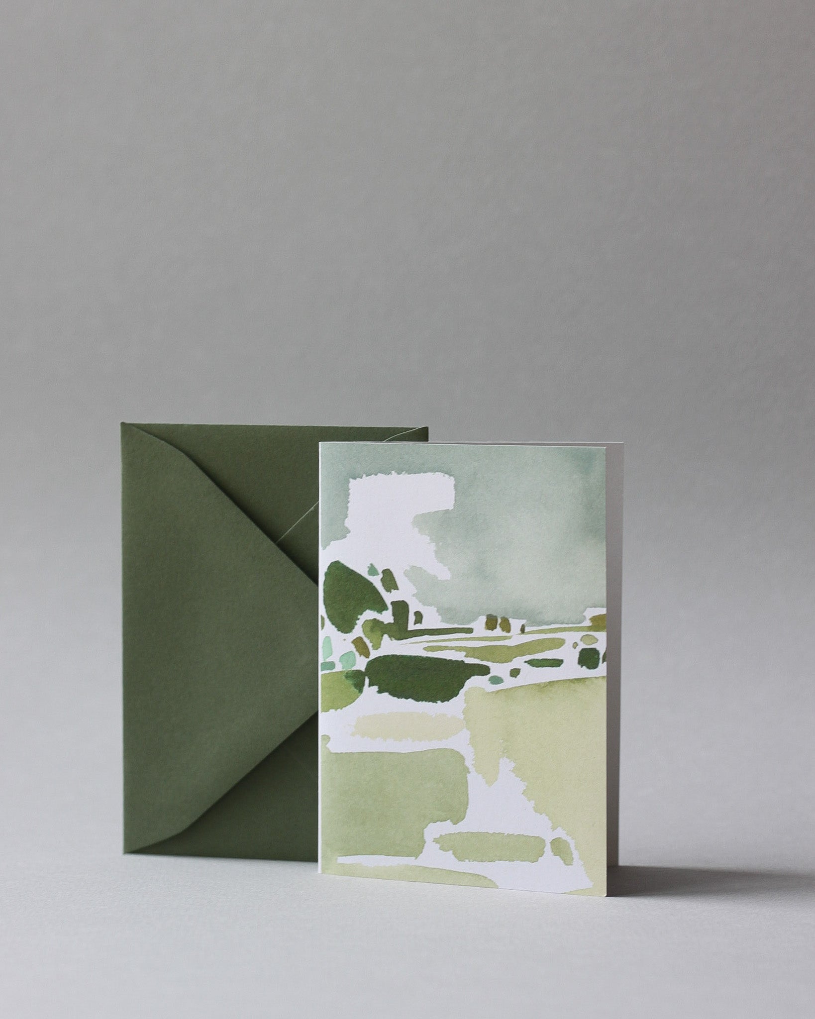 Petite Card Green | Single Printed Card & Colored Envelope